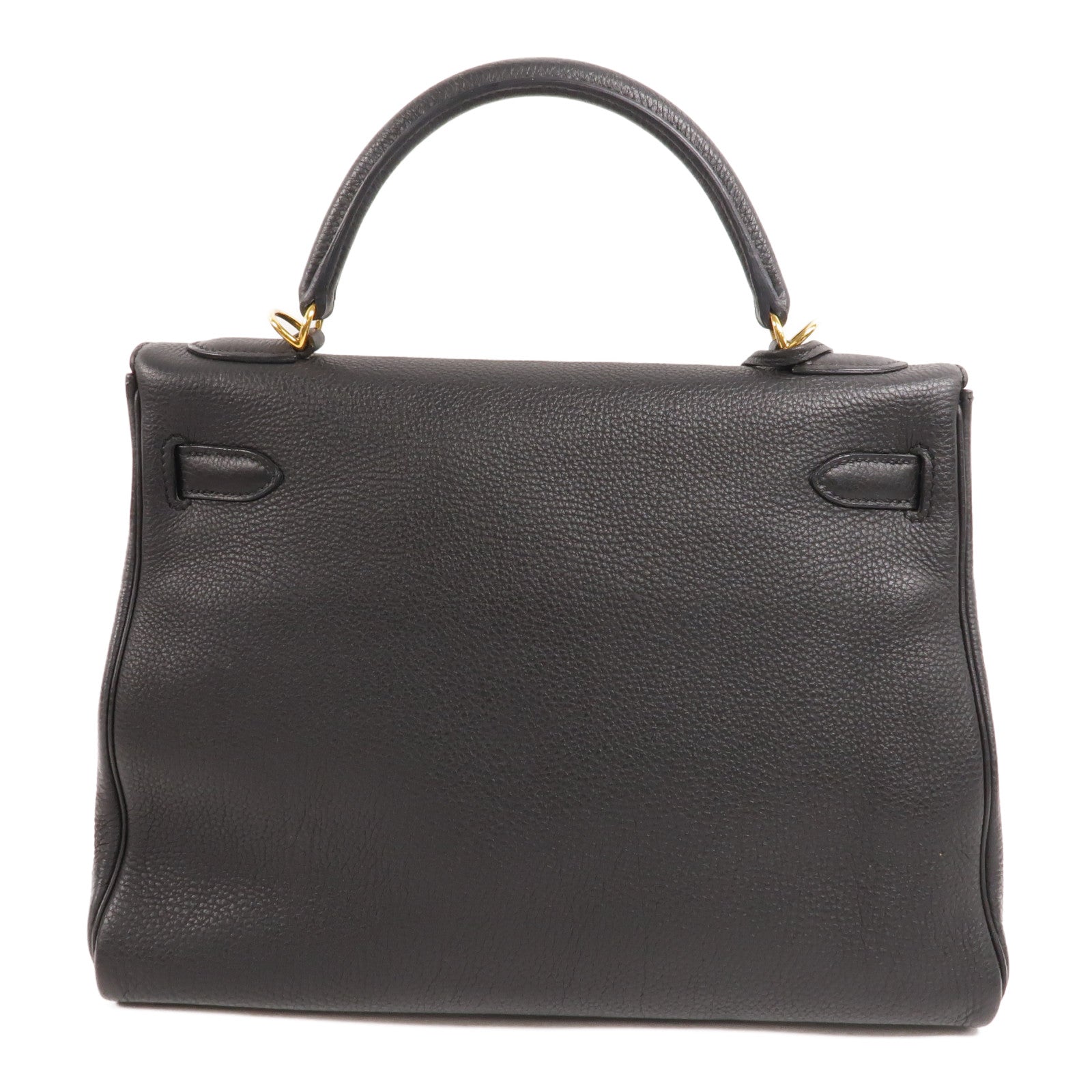 HERMES Togo皮革Kelly 32手挽肩背兩用袋Noir