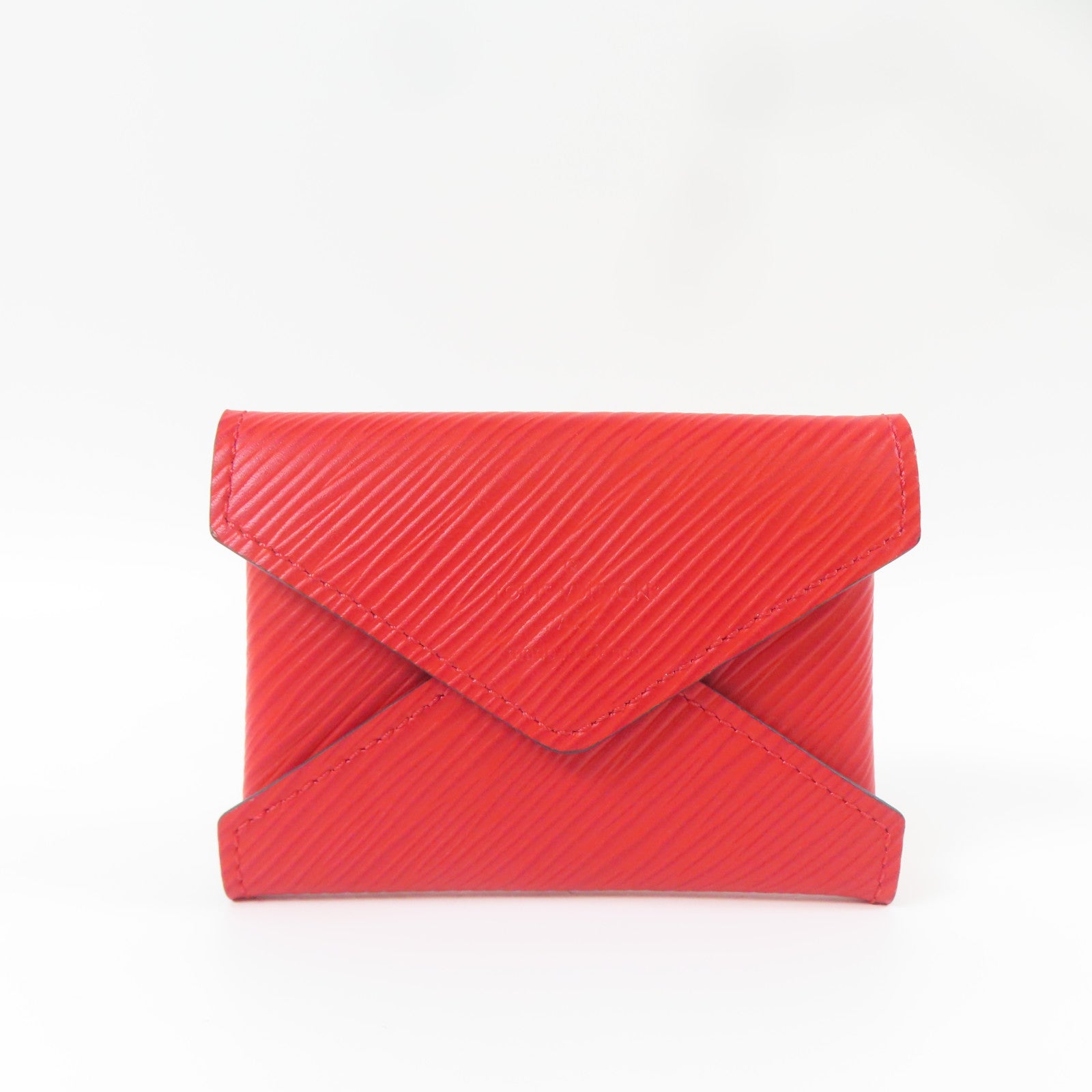 LOUIS VUITTON Epi Pochette Kirigami銀扣小袋粉紅色/紅色/深紅色