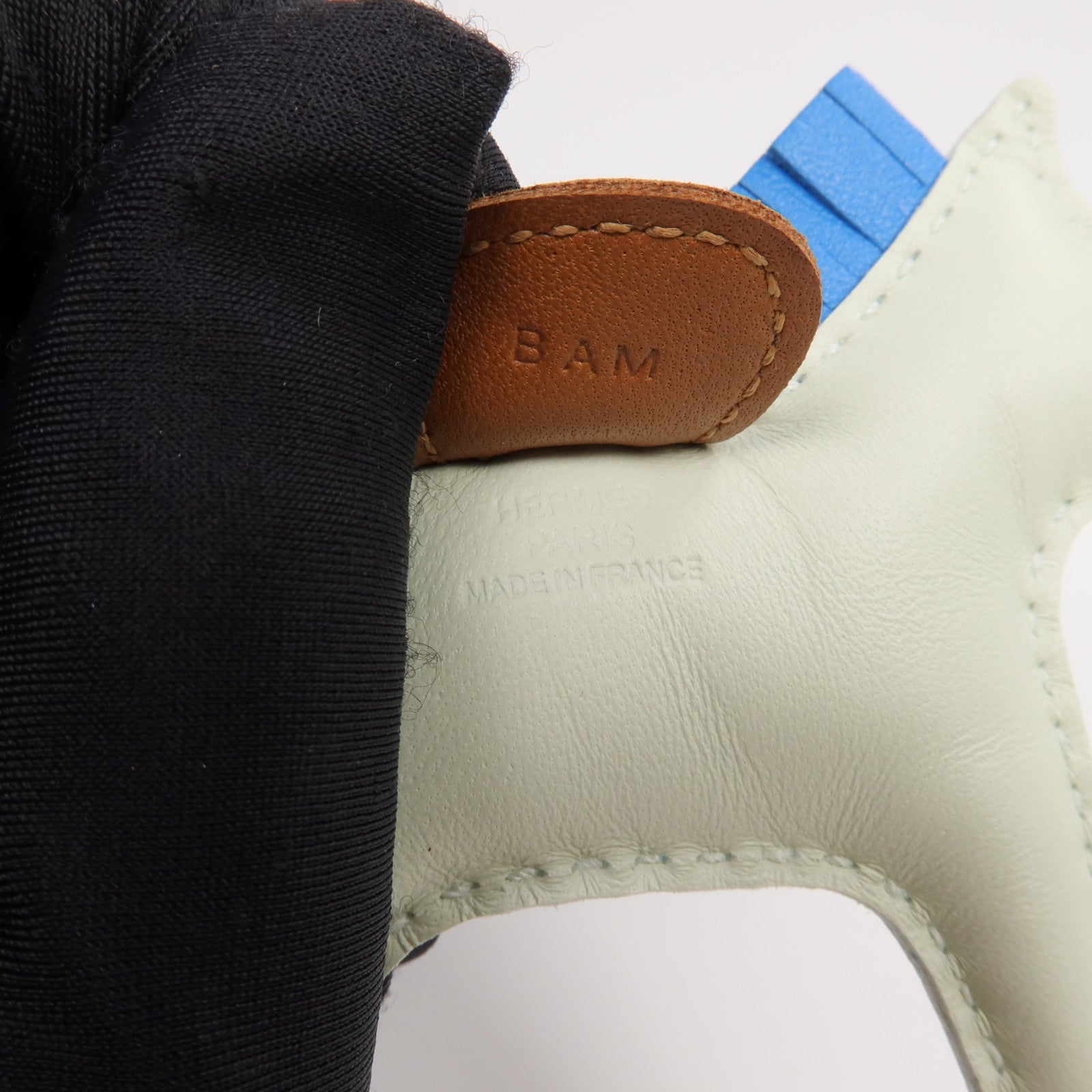 HERMES 【激減優惠】Milo皮革Rodeo PM掛飾Vert Fizz