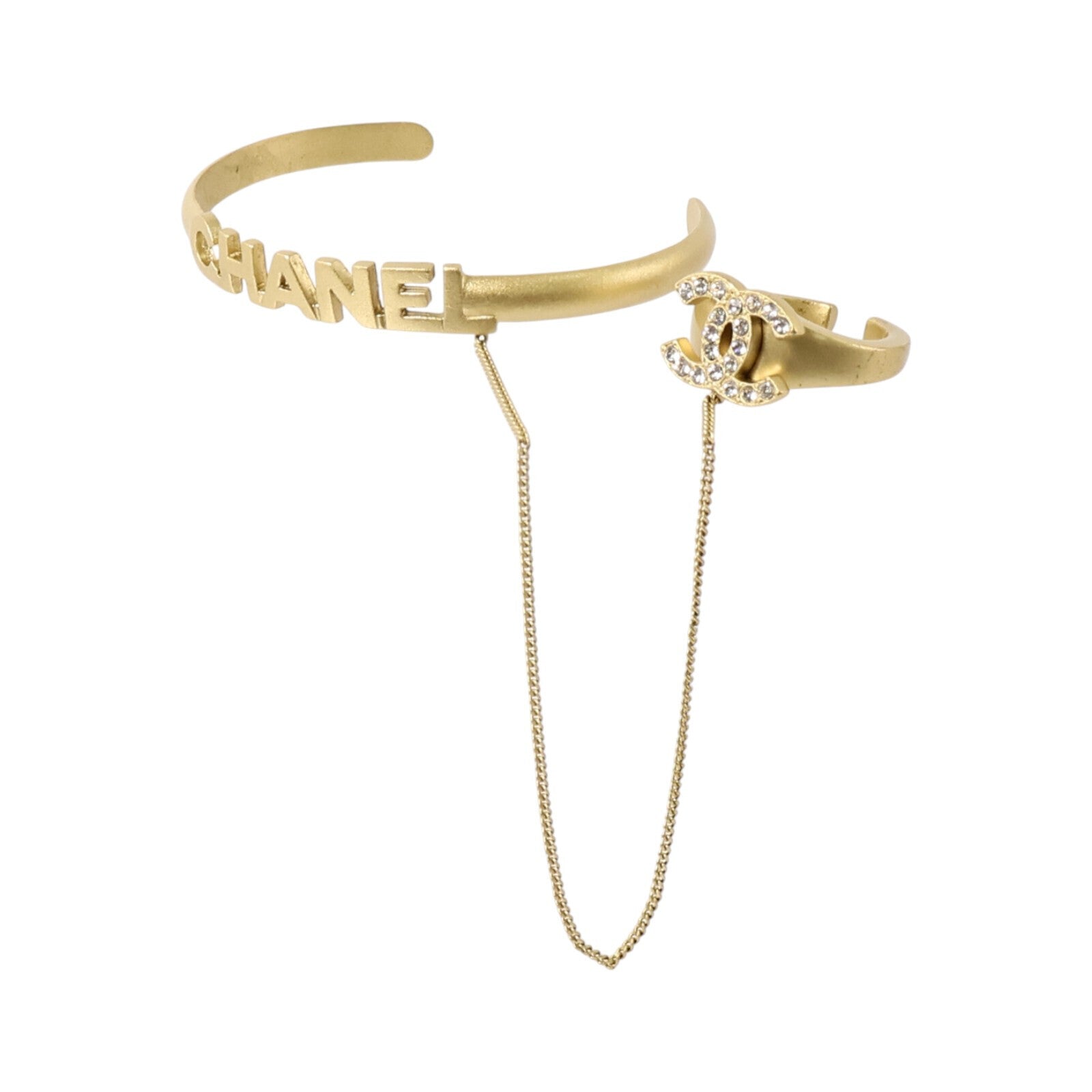 CHANEL 金属CC Chain Cuff Bracelet手鏈/戒指