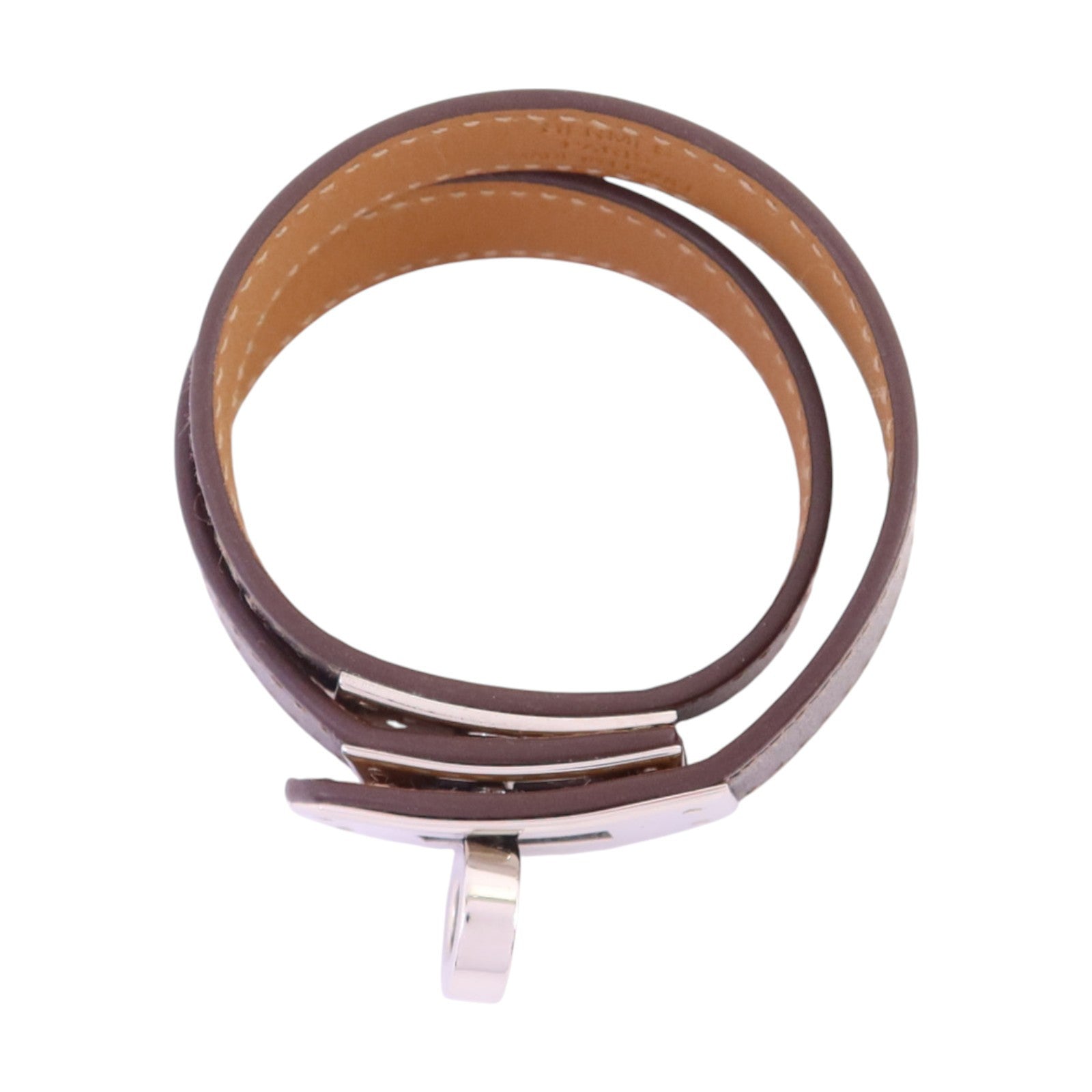 HERMES Swift皮革Kelly Double Tour Bracelet金扣手鏈