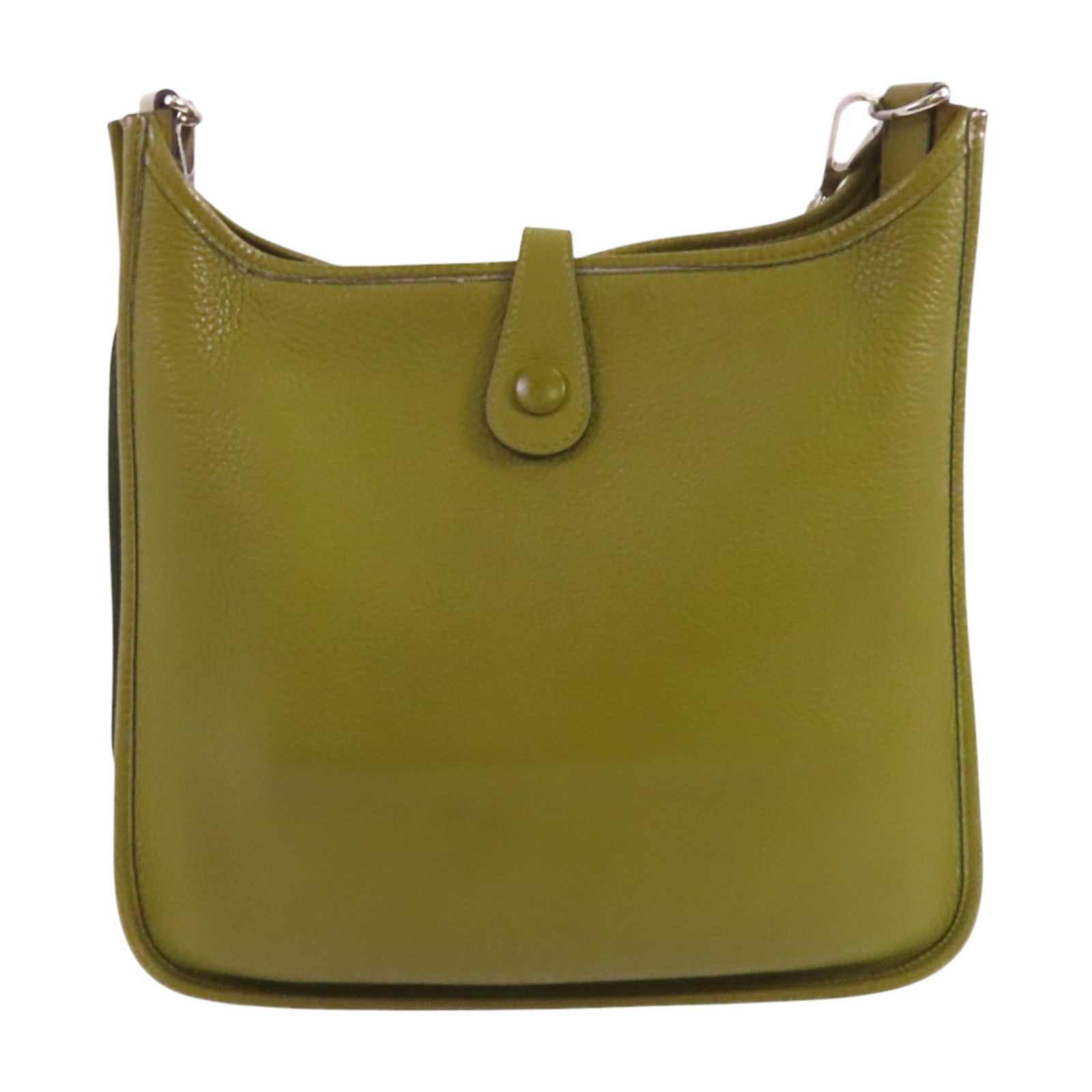 HERMES Clemence皮革Evelyne PM銀扣肩背袋