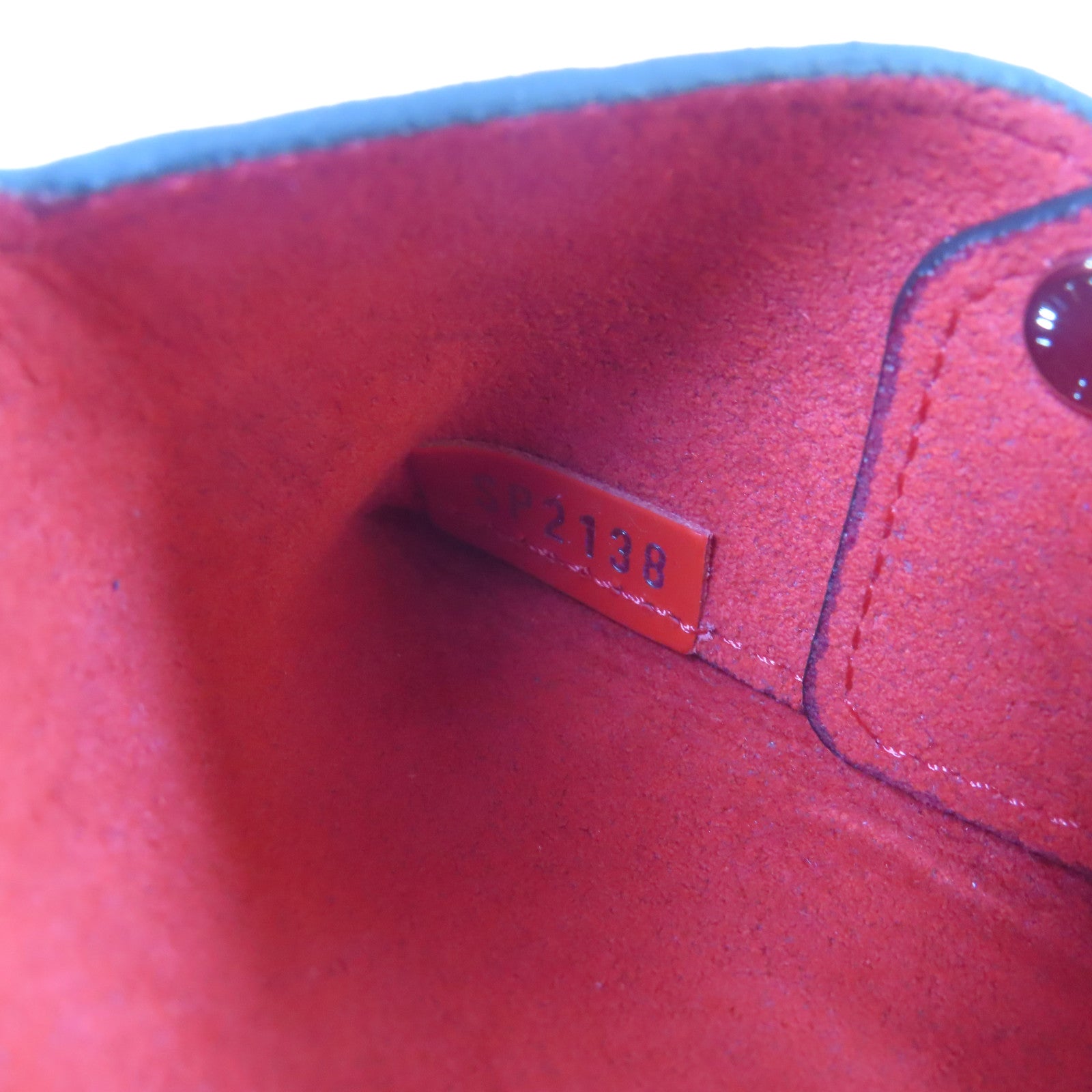 LOUIS VUITTON Epi Pochette Kirigami銀扣小袋粉紅色/紅色/深紅色