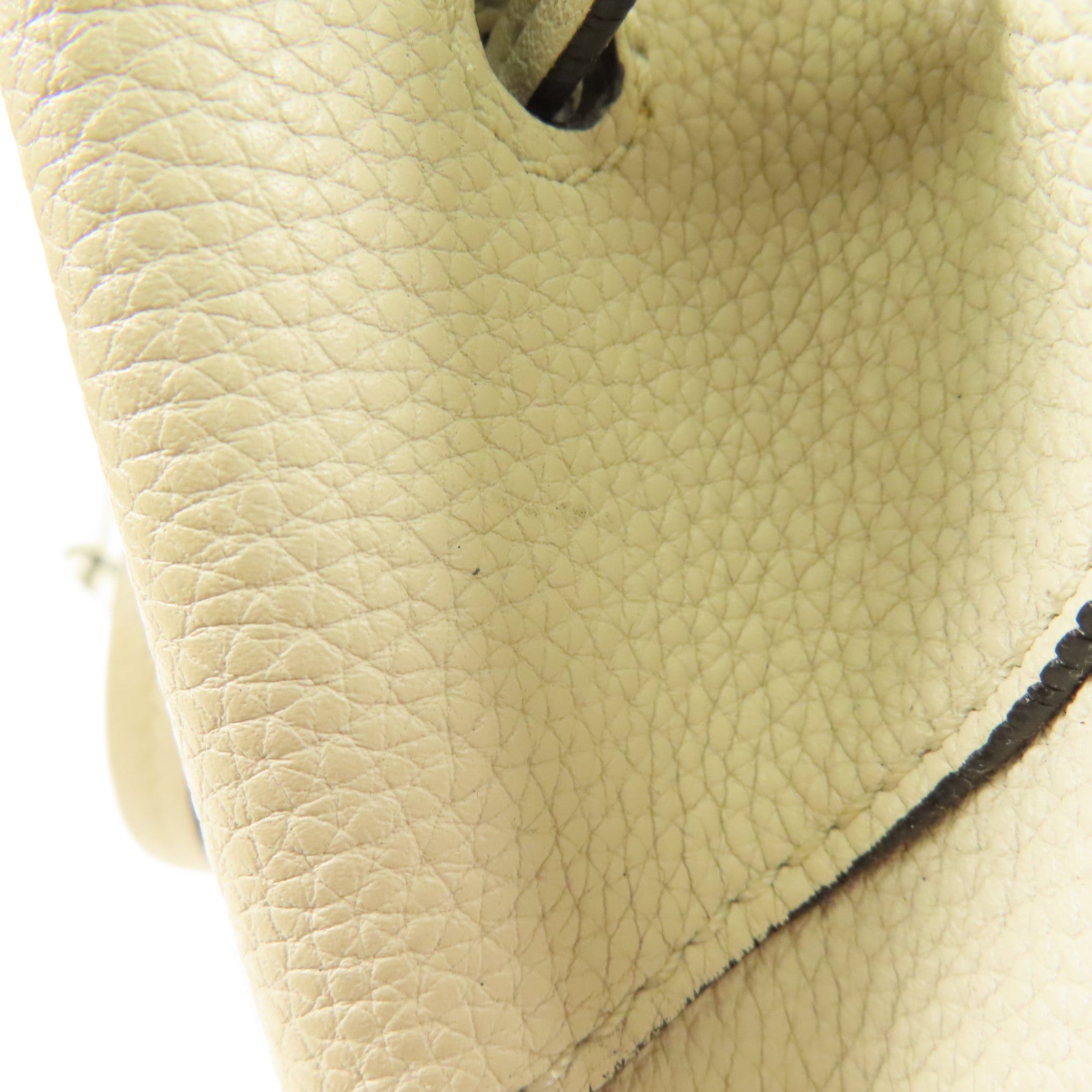 LOEWE SHW Hammock 2way Shoulder Hand Bag Calfskin Leather White