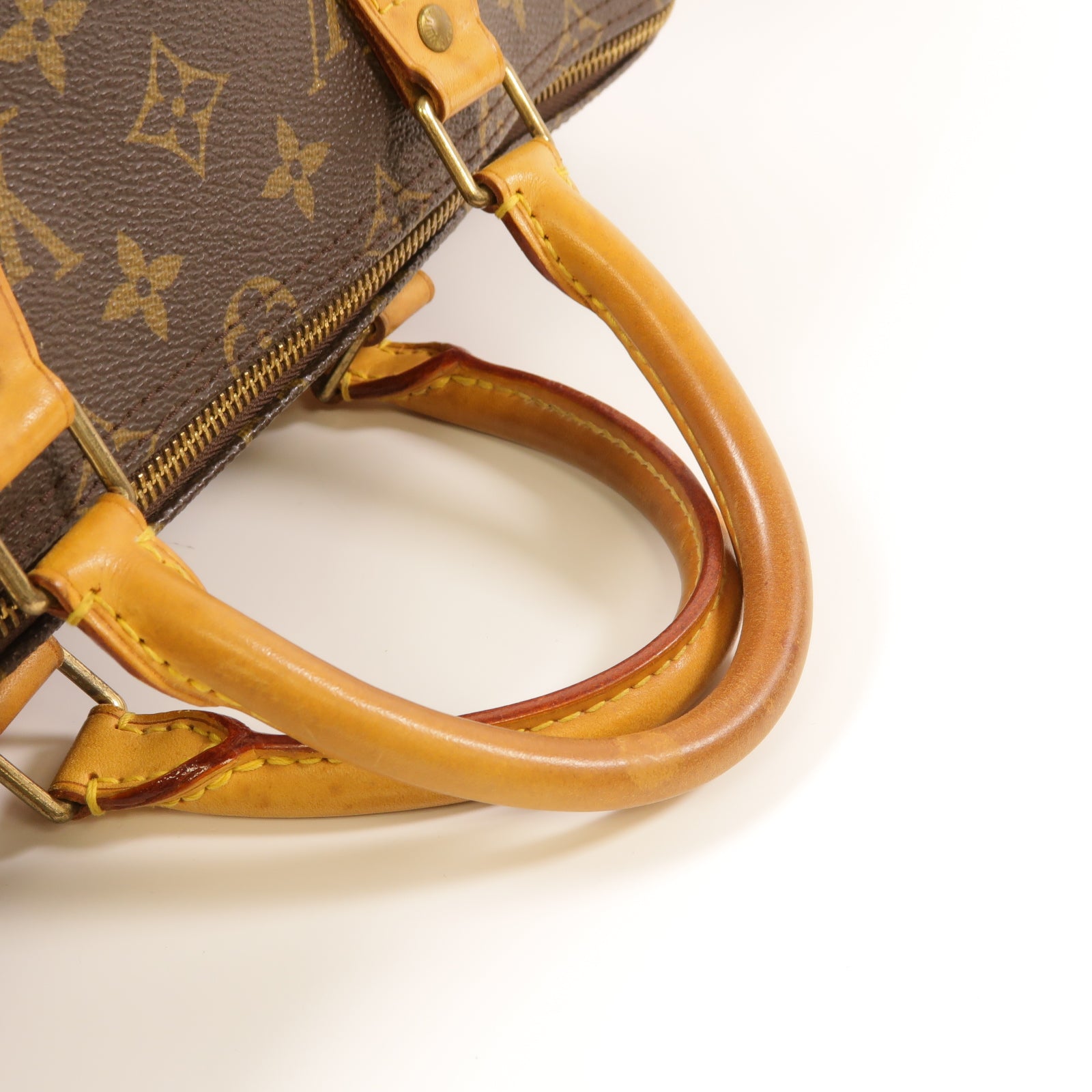 LOUIS VUITTON **【激減優惠】Monogram Speedy 35金扣手挽袋啡色