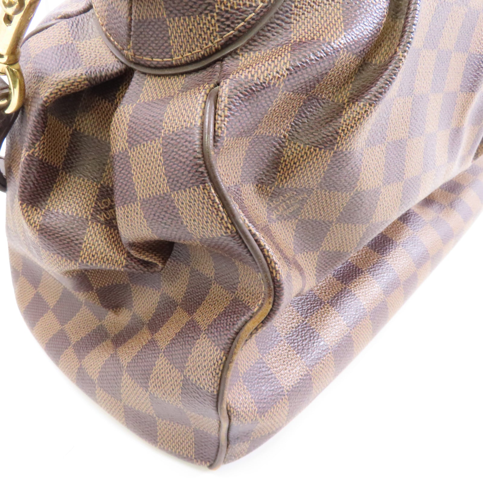 LOUIS VUITTON Damier Tivoli GM金扣手挽肩背兩用袋啡色