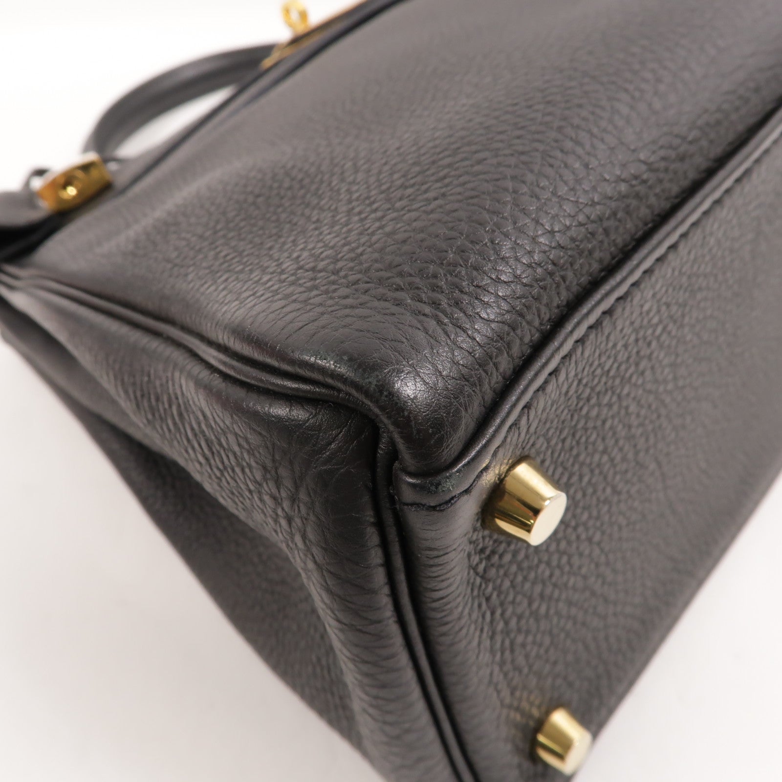 HERMES Togo皮革Kelly 32手挽肩背兩用袋Noir
