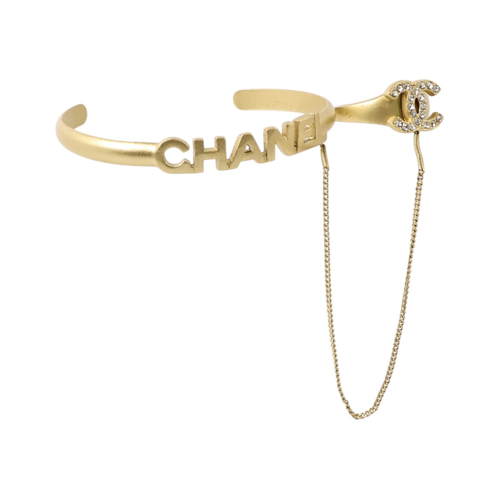 CHANEL 金属CC Chain Cuff Bracelet手鏈/戒指
