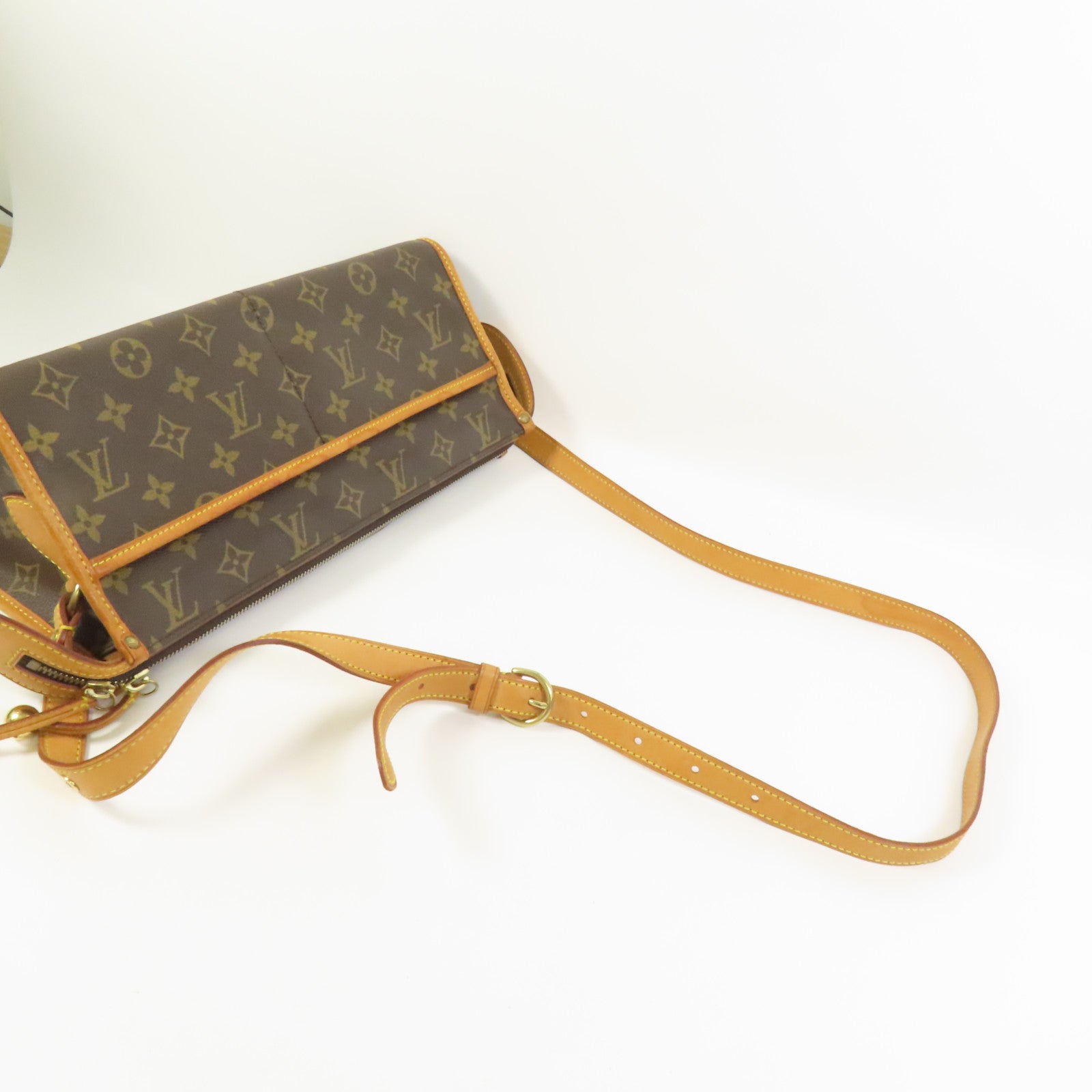 LOUIS VUITTON Monogram Popincourt Long金扣肩背袋