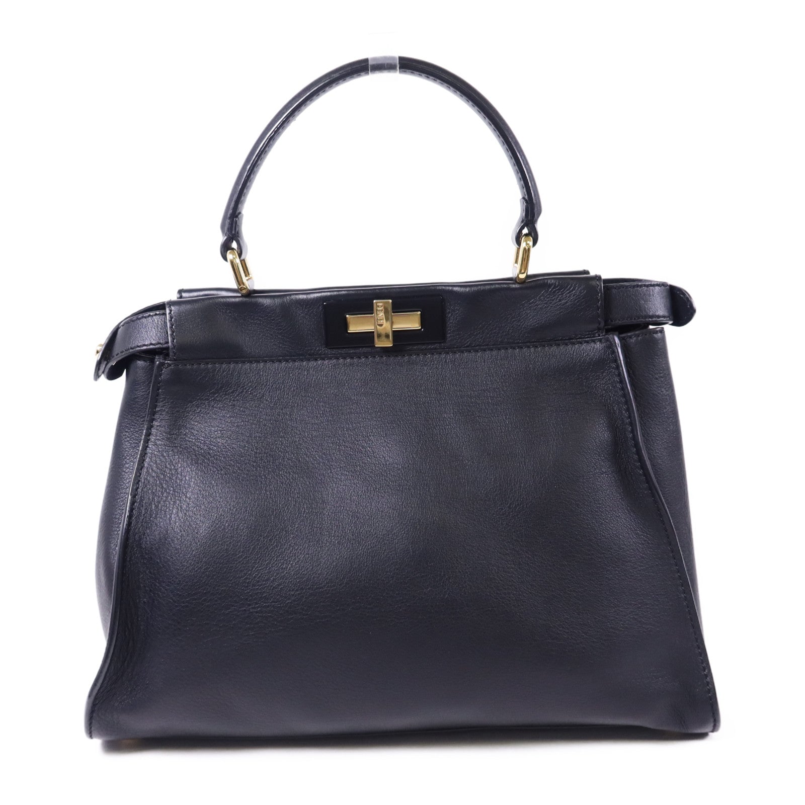 FENDI 牛皮皮革Peekaboo金扣手挽肩背兩用袋