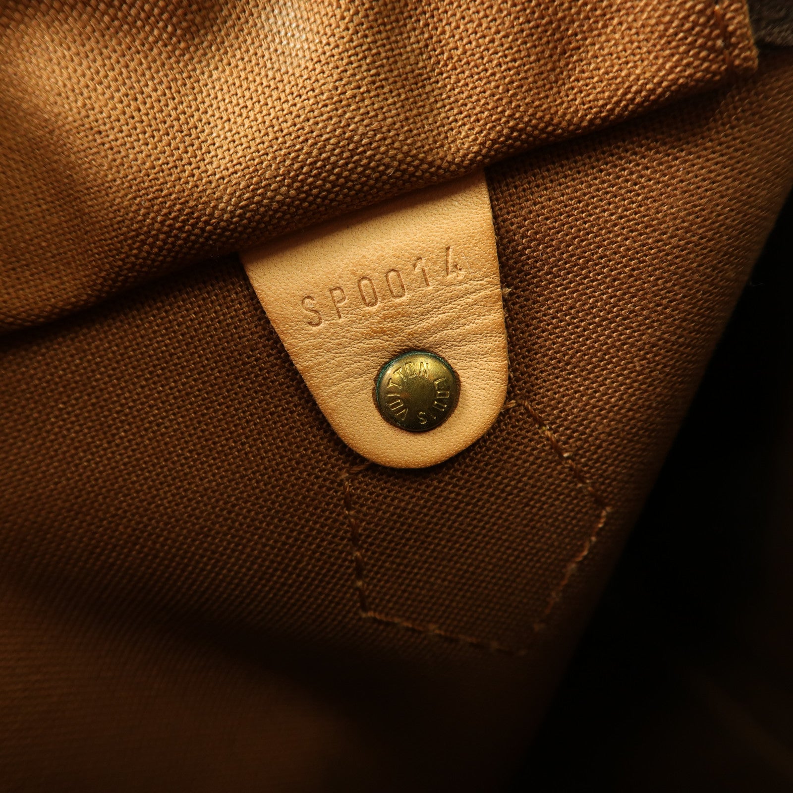 LOUIS VUITTON Monogram Speedy 25金扣手挽袋啡色