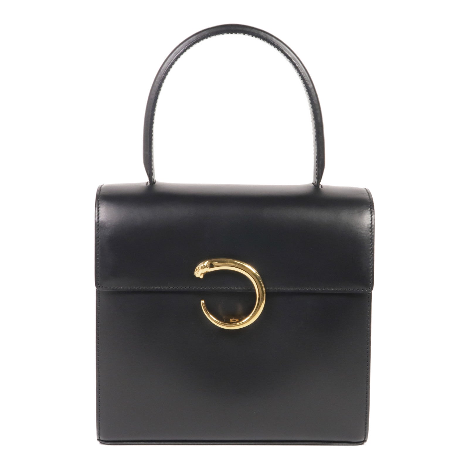 CARTIER 牛皮皮革Handbag金扣手挽袋
