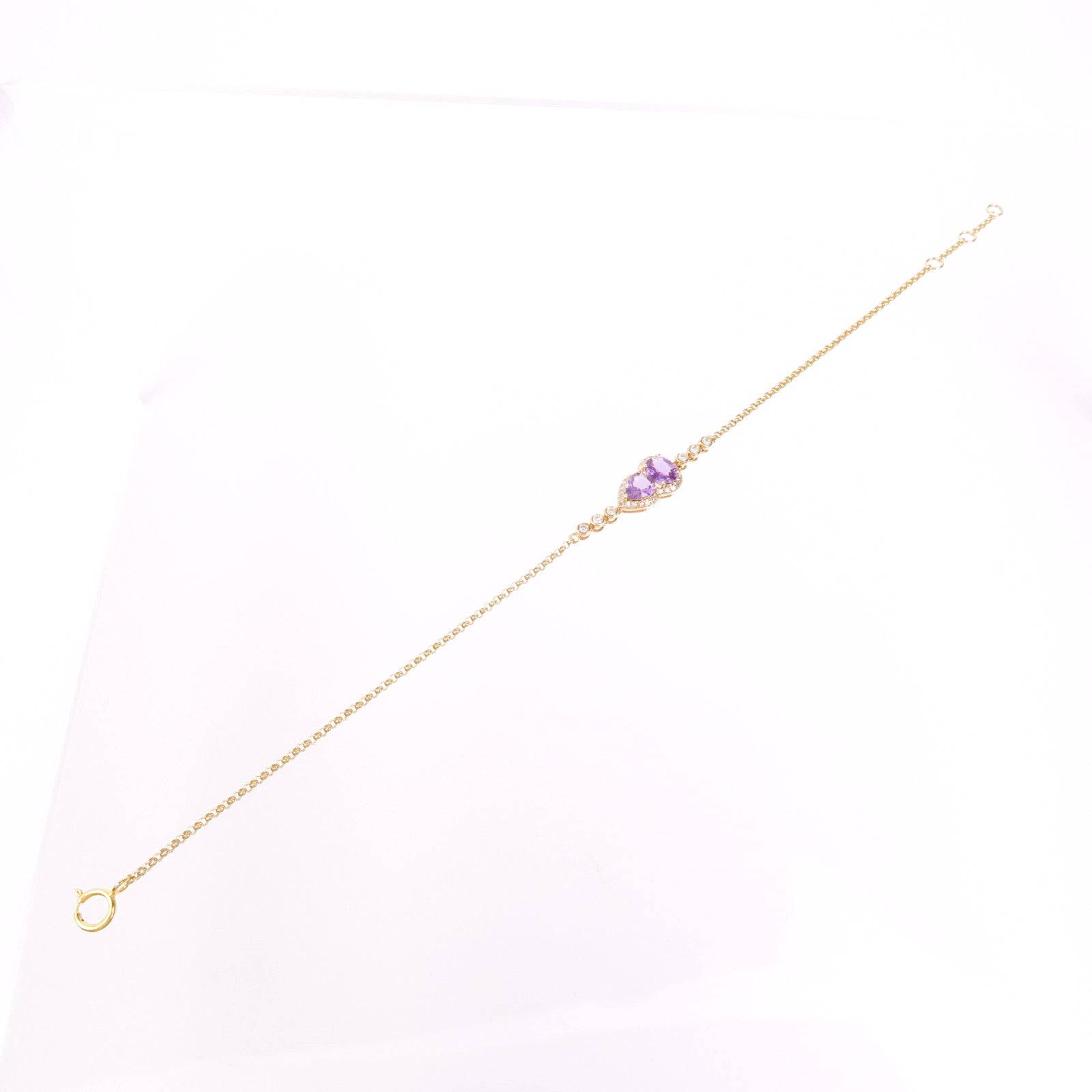 JEWELRY 18K黃金Sapphire Diamond Bracelet藍寶石/鑽石手鏈