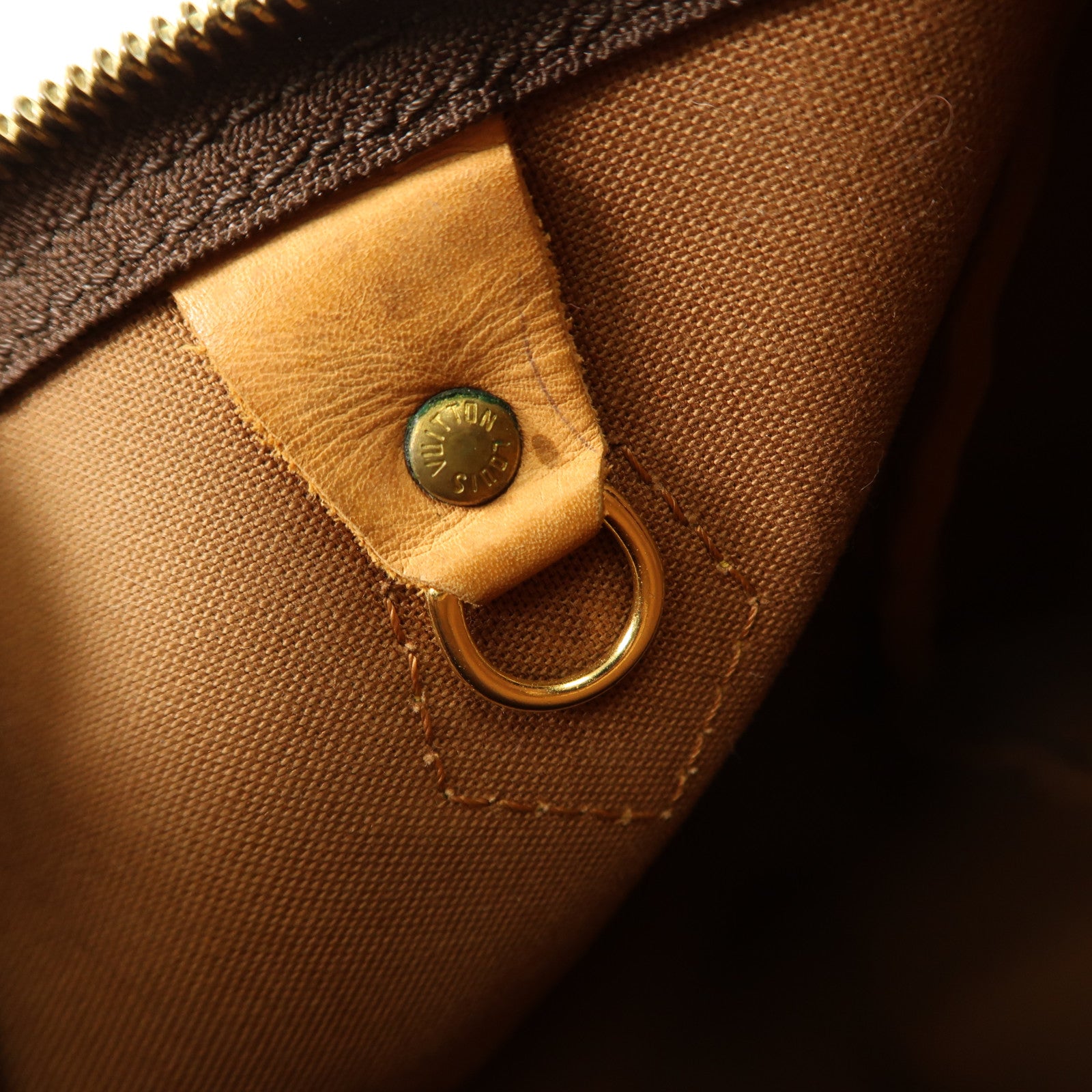 LOUIS VUITTON Monogram Speedy 25金扣手挽袋啡色