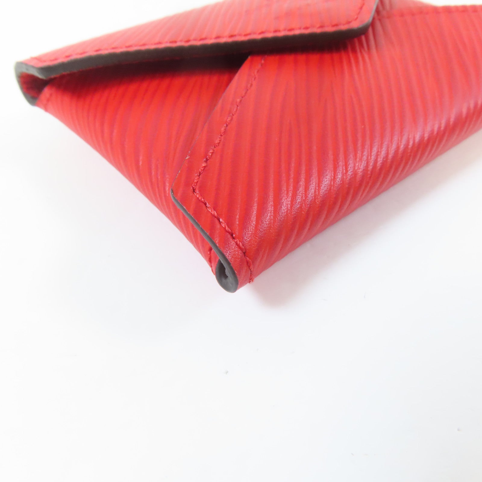 LOUIS VUITTON Epi Pochette Kirigami銀扣小袋粉紅色/紅色/深紅色