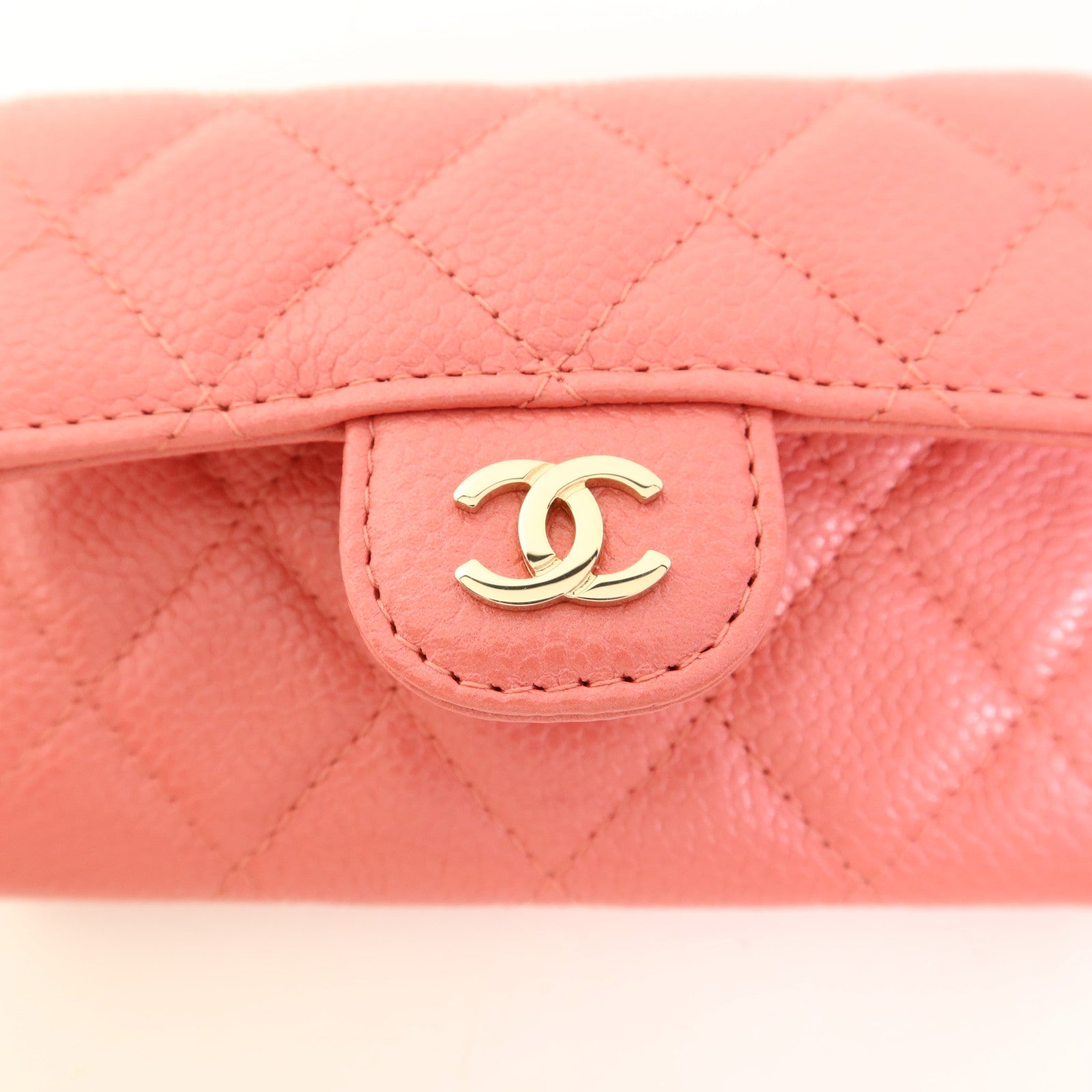 CHANEL 牛皮皮革Card Case金扣卡片套