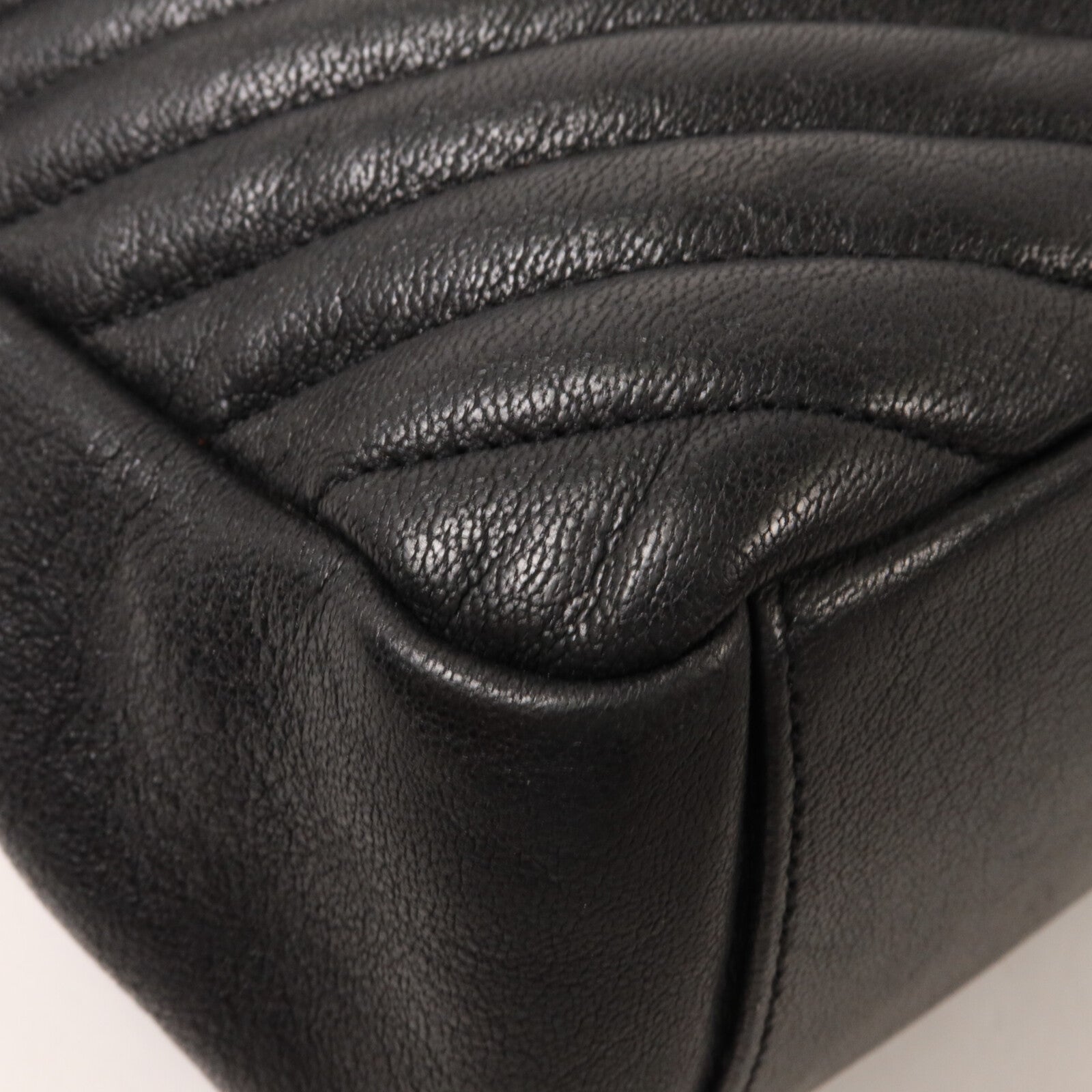 SAINT LAURENT 牛皮皮革College Large鏈帶手挽肩背兩用袋