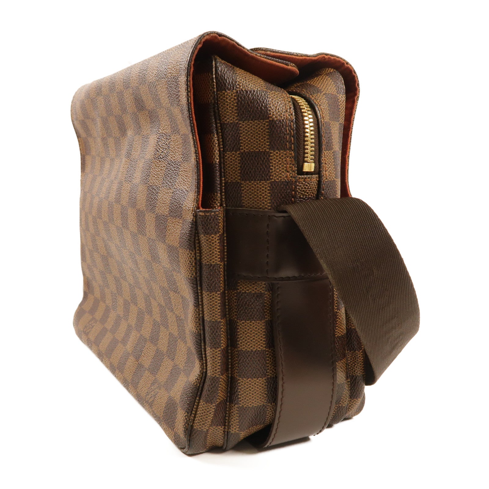 LOUIS VUITTON Damier Naviglio金扣肩背袋
