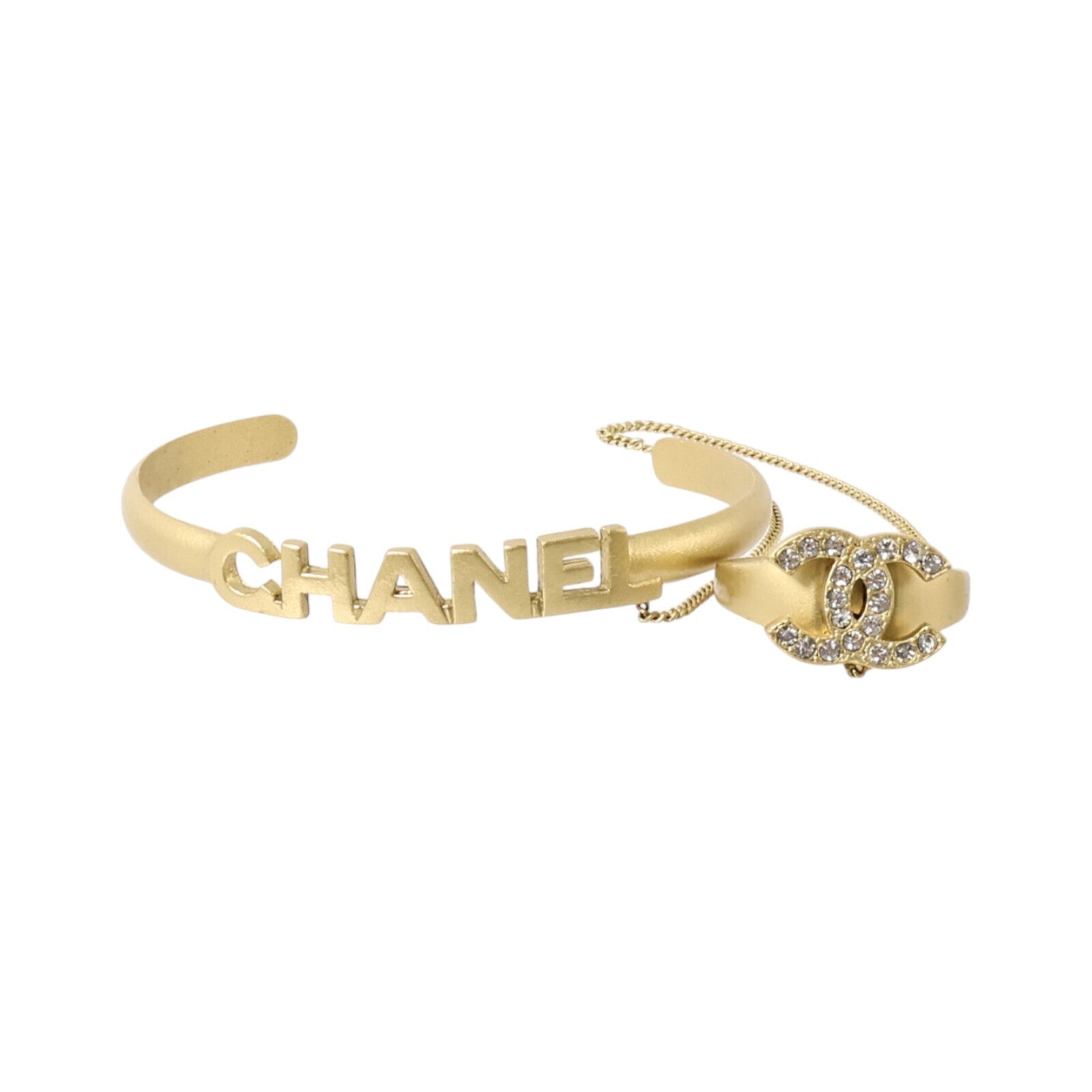 CHANEL 金属CC Chain Cuff Bracelet手鏈/戒指