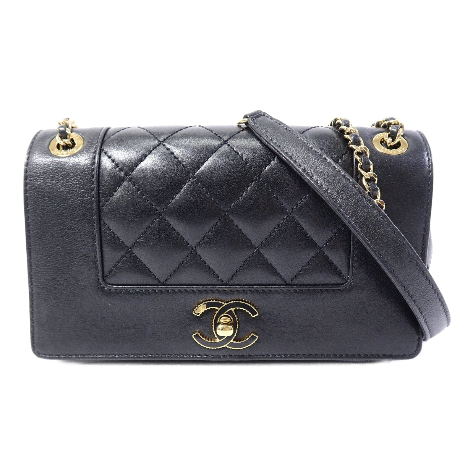 CHANEL 牛皮皮革Chain Shoulder Bag肩背袋