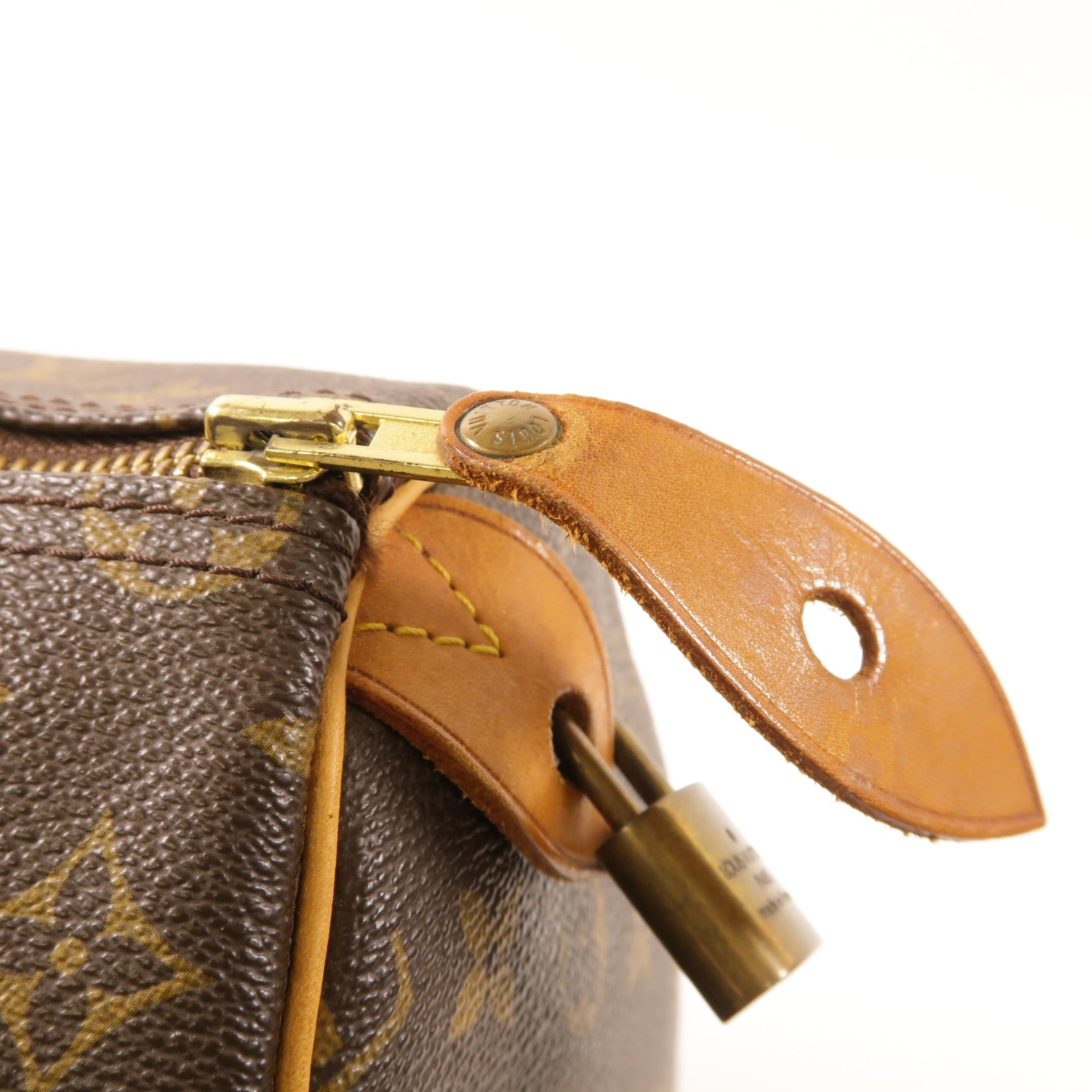 LOUIS VUITTON **【激減優惠】Monogram Speedy 35金扣手挽袋啡色