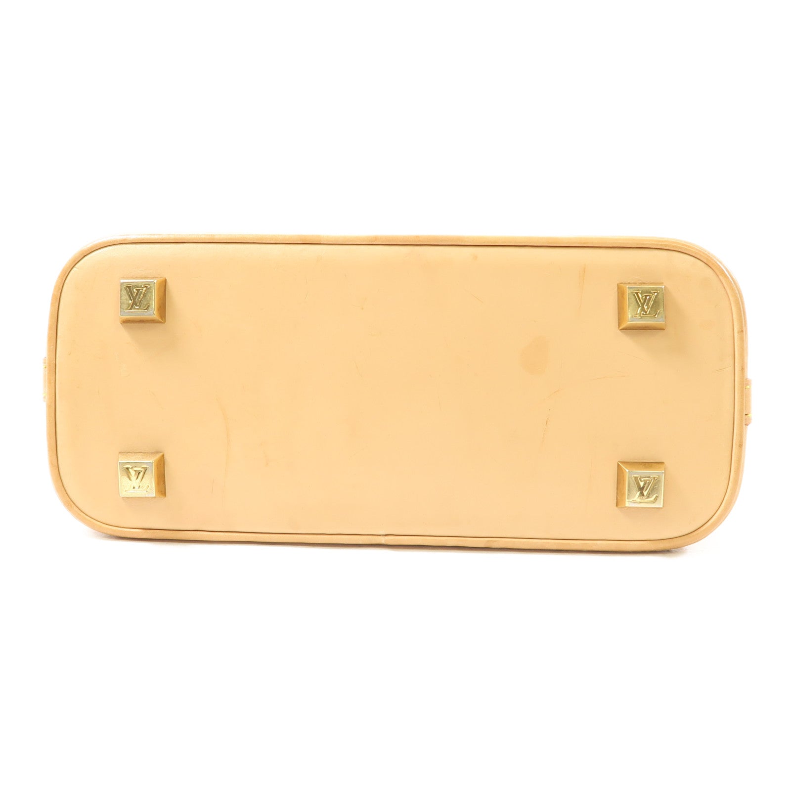 LOUIS VUITTON Monogram Vinyl Cabas Ambre PM金扣手挽袋棕色