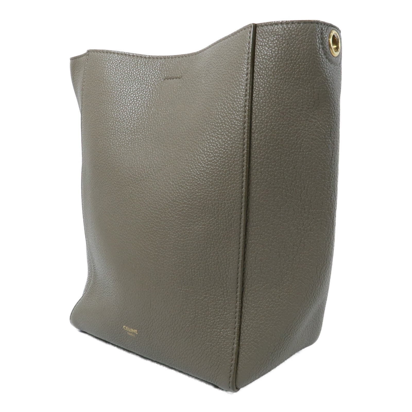 CELINE 牛皮皮革Sangle Bucket Small肩背袋