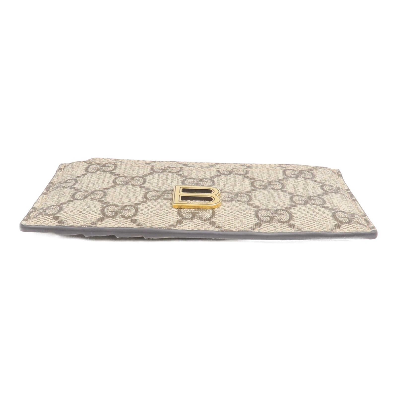GUCCI 塗層帆布Gucci x Balenciaga Card Case金扣卡片套