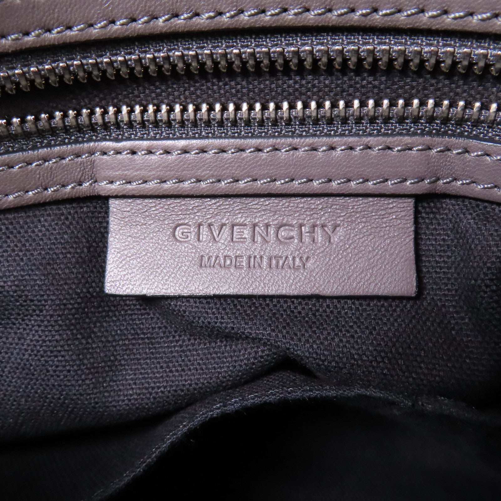 GIVENCHY 【激減優惠】牛皮皮革2 Way Shoulder銀扣手挽肩背兩用袋