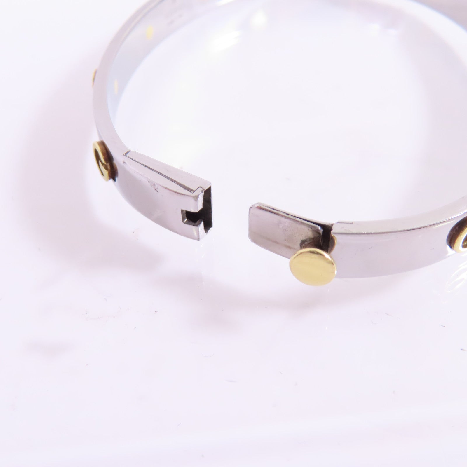 GUCCI 不鏽鋼/黃金Bangle手鐲GUCCI#17
