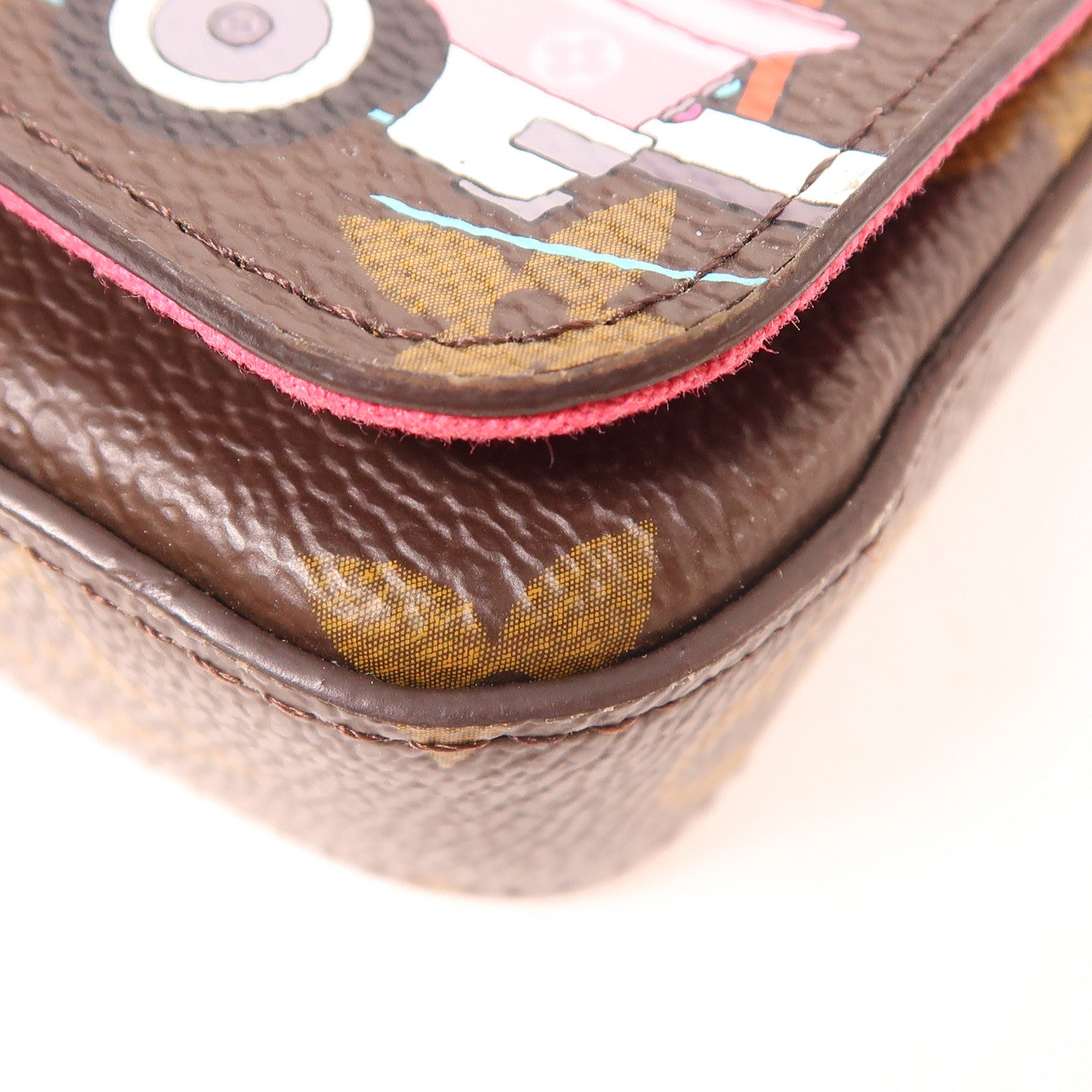 LOUIS VUITTON 【激減優惠】Monogram Hollywood Xmas Felicie Pochette金扣肩背袋