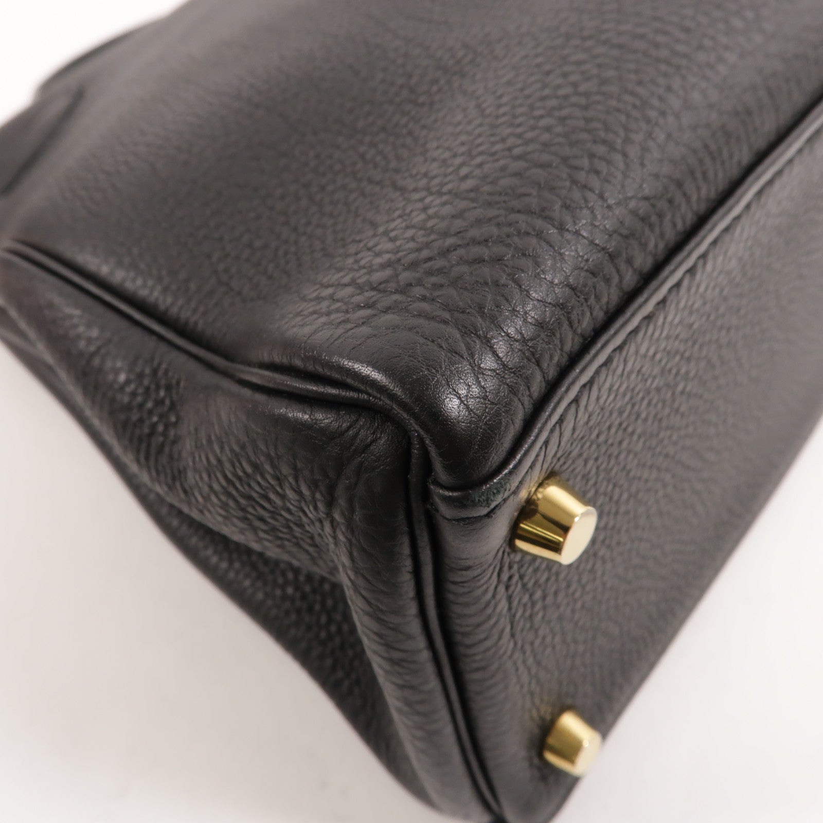 HERMES Togo皮革Kelly 32手挽肩背兩用袋Noir