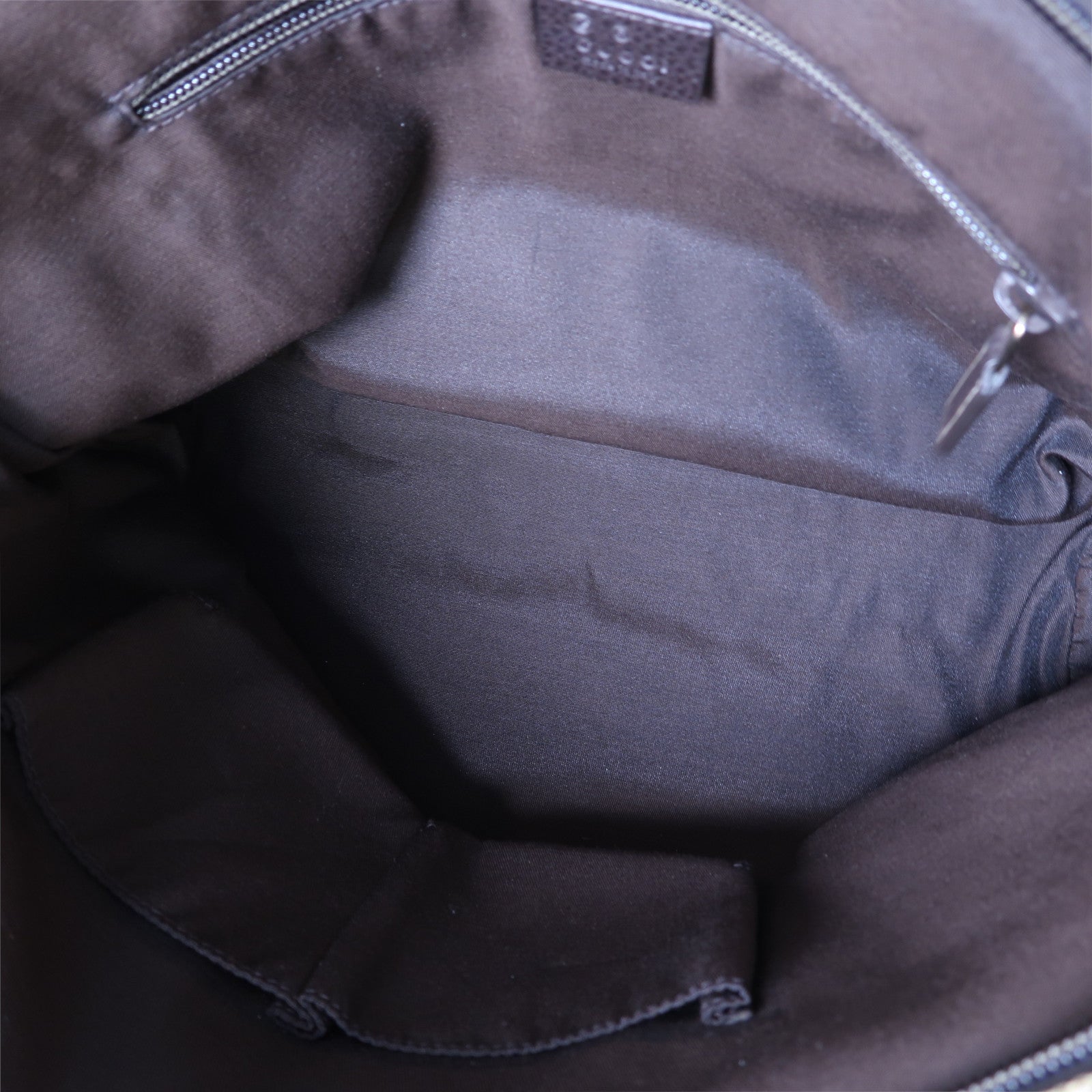 GUCCI 塗層帆布Shoulder Bag金扣肩背袋啡色