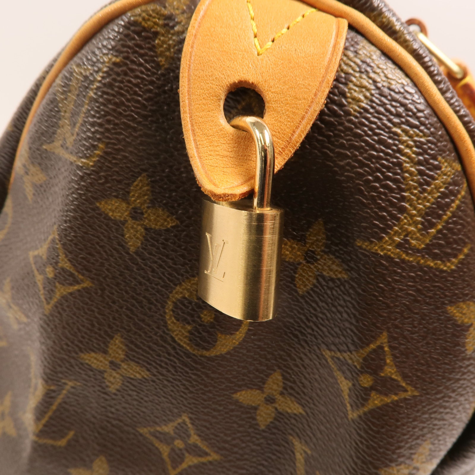 LOUIS VUITTON Monogram Speedy 30金扣手挽袋