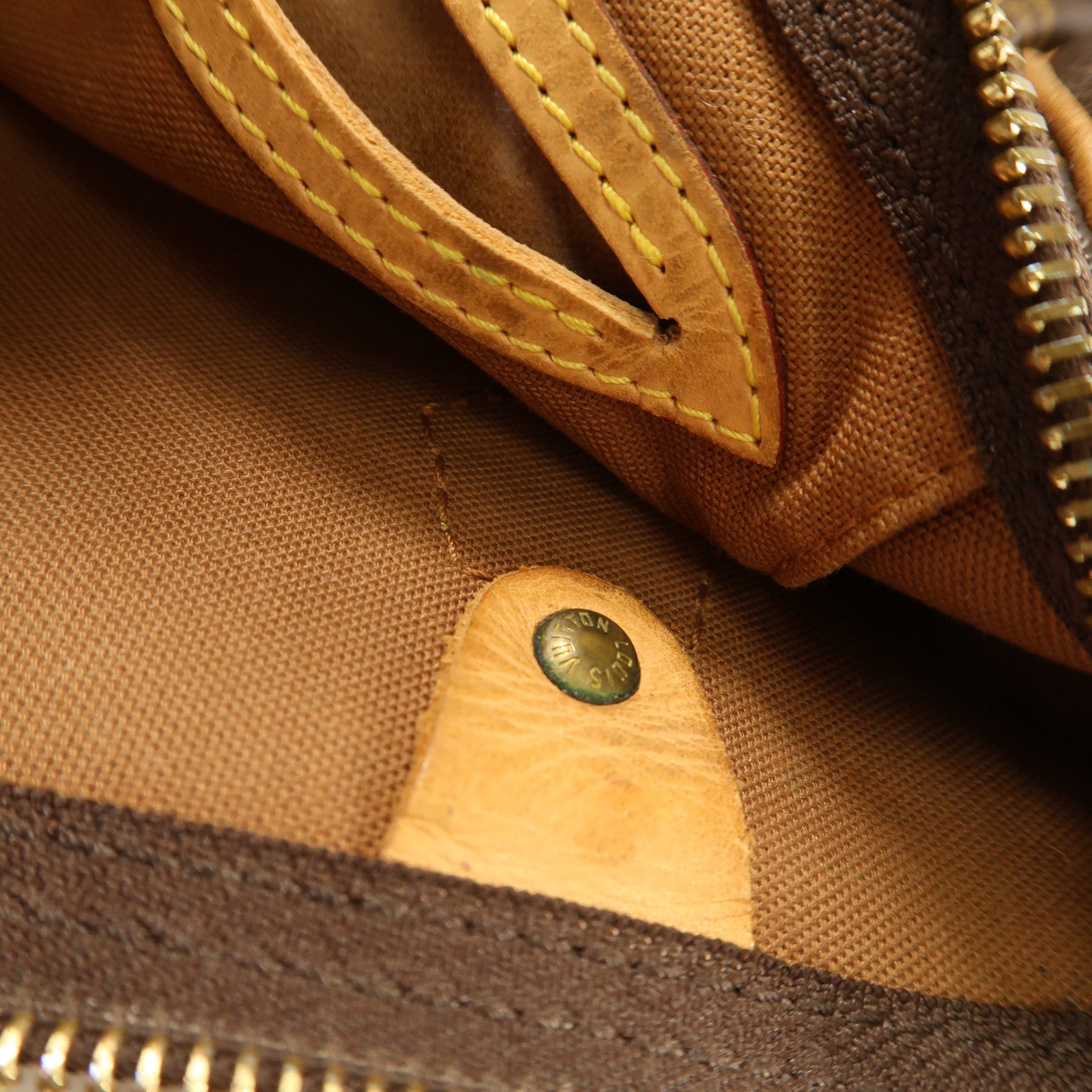 LOUIS VUITTON Monogram Speedy 25金扣手挽袋啡色