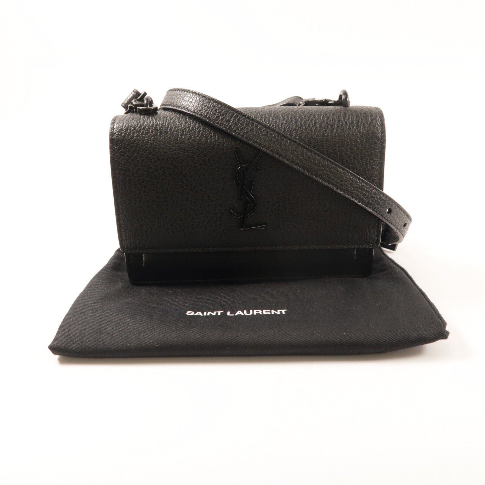 YVES SAINT LAURENT 牛皮皮革Wallet On Chain肩背袋