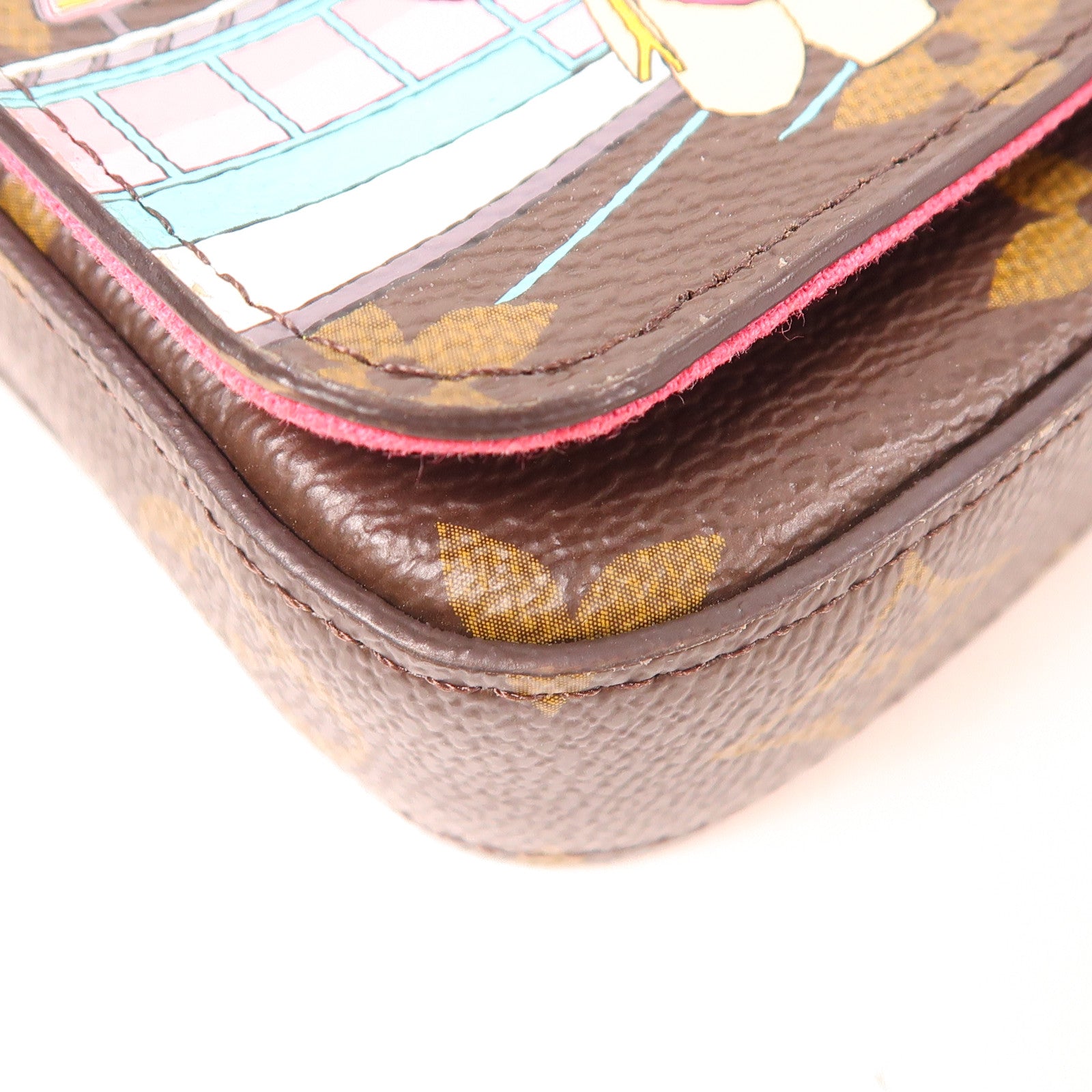 LOUIS VUITTON 【激減優惠】Monogram Hollywood Xmas Felicie Pochette金扣肩背袋