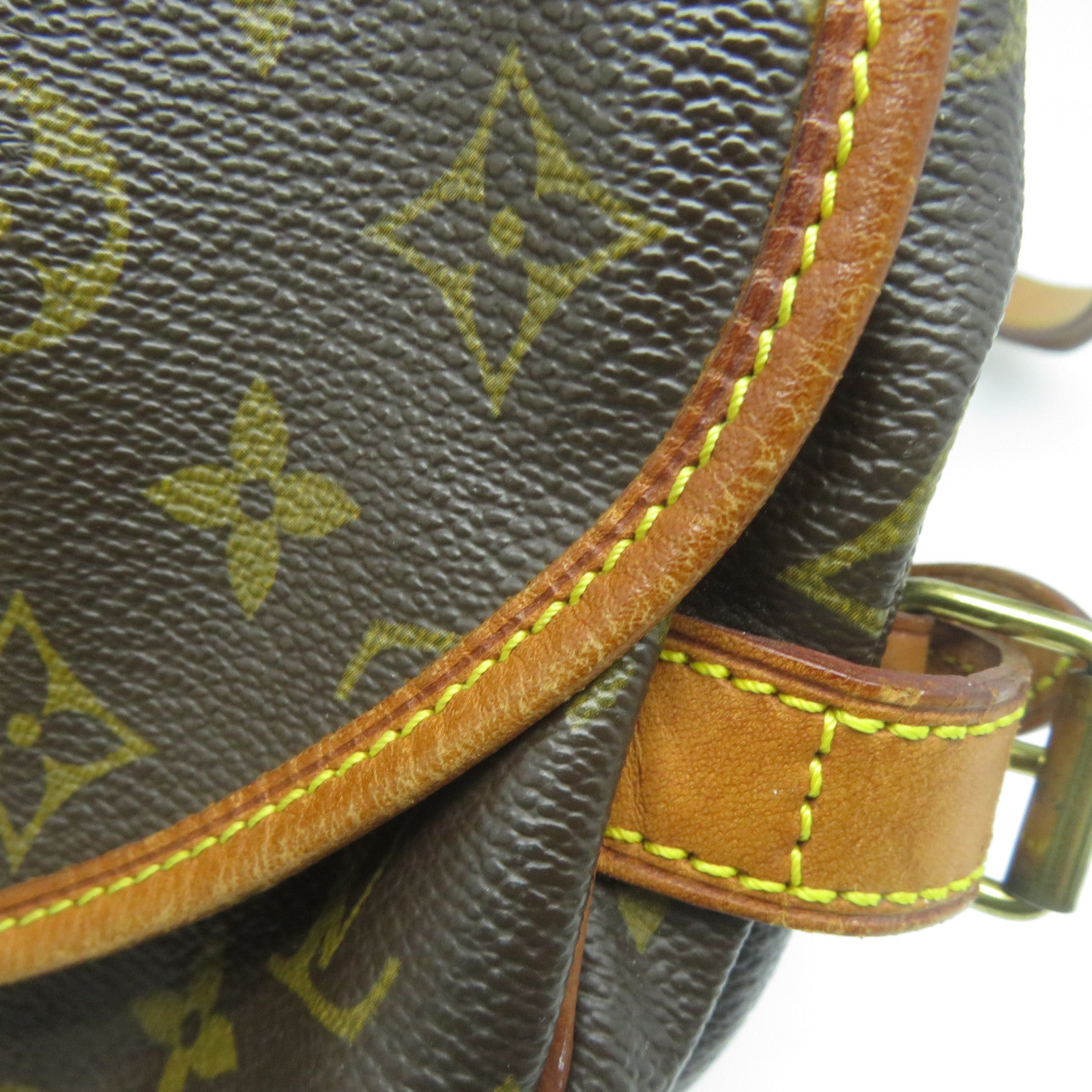 LOUIS VUITTON Monogram Saumur 30金扣肩背袋啡色