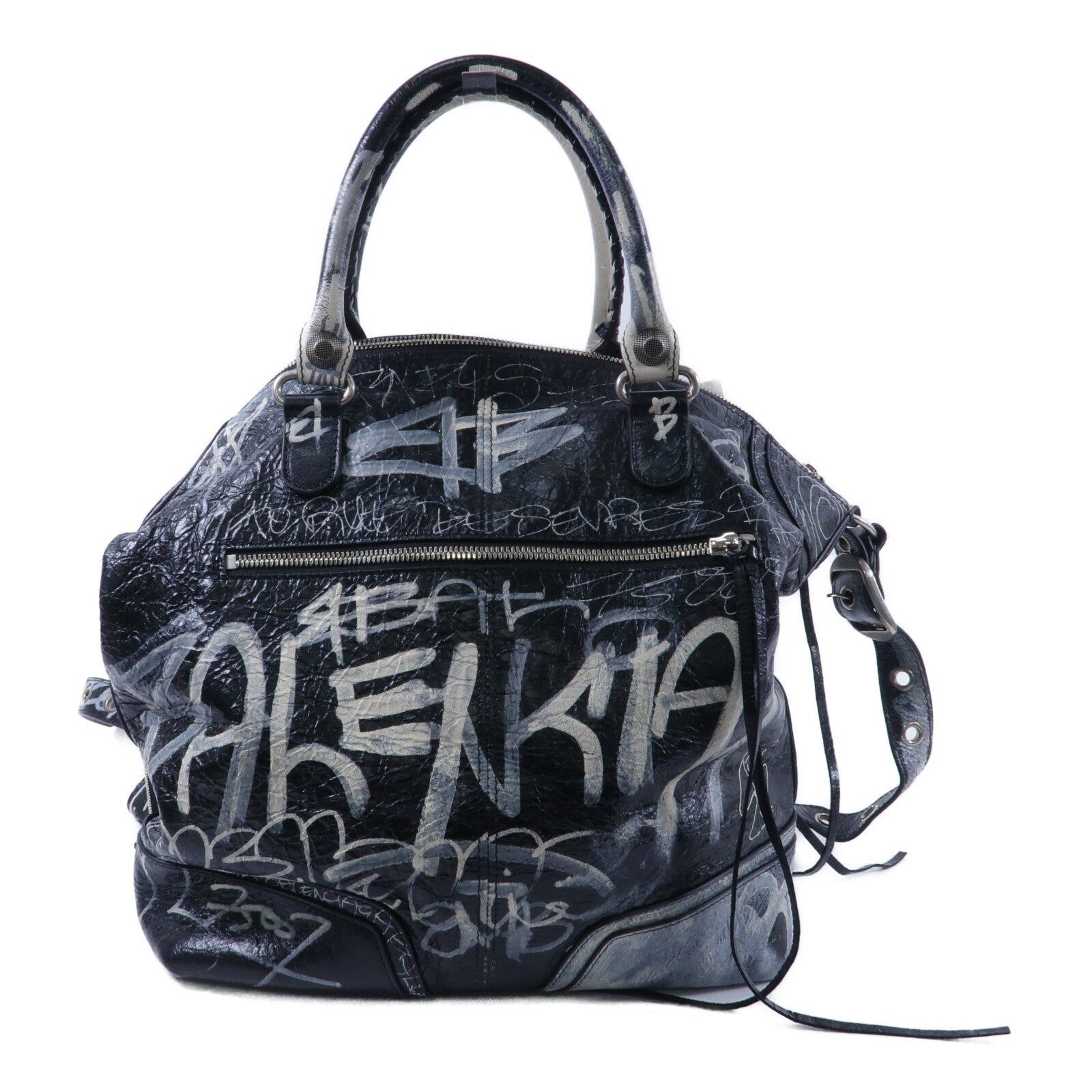 BALENCIAGA 牛皮皮革LE Cagole Graffiti Tote手挽肩背兩用袋