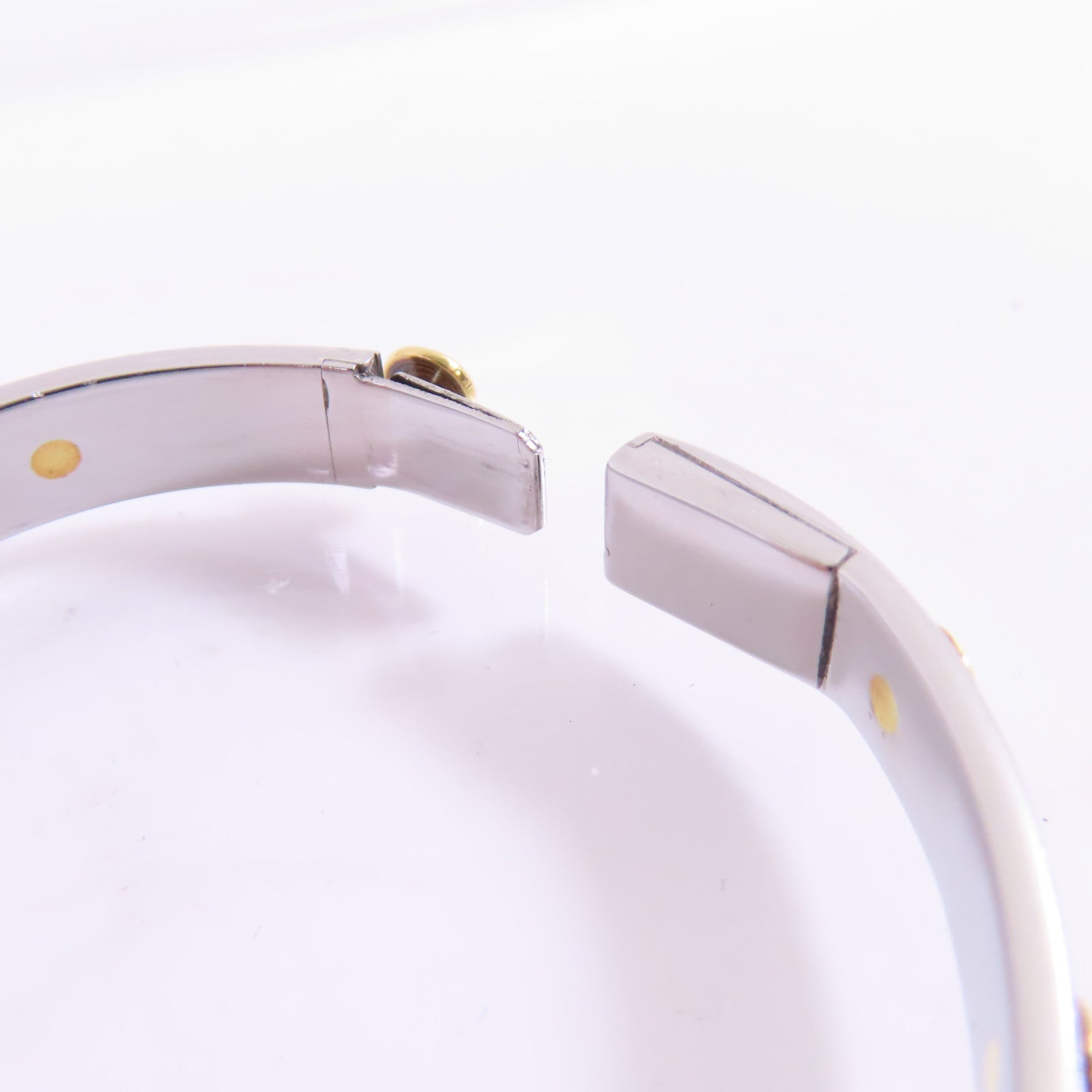 GUCCI 不鏽鋼/黃金Bangle手鐲GUCCI#17