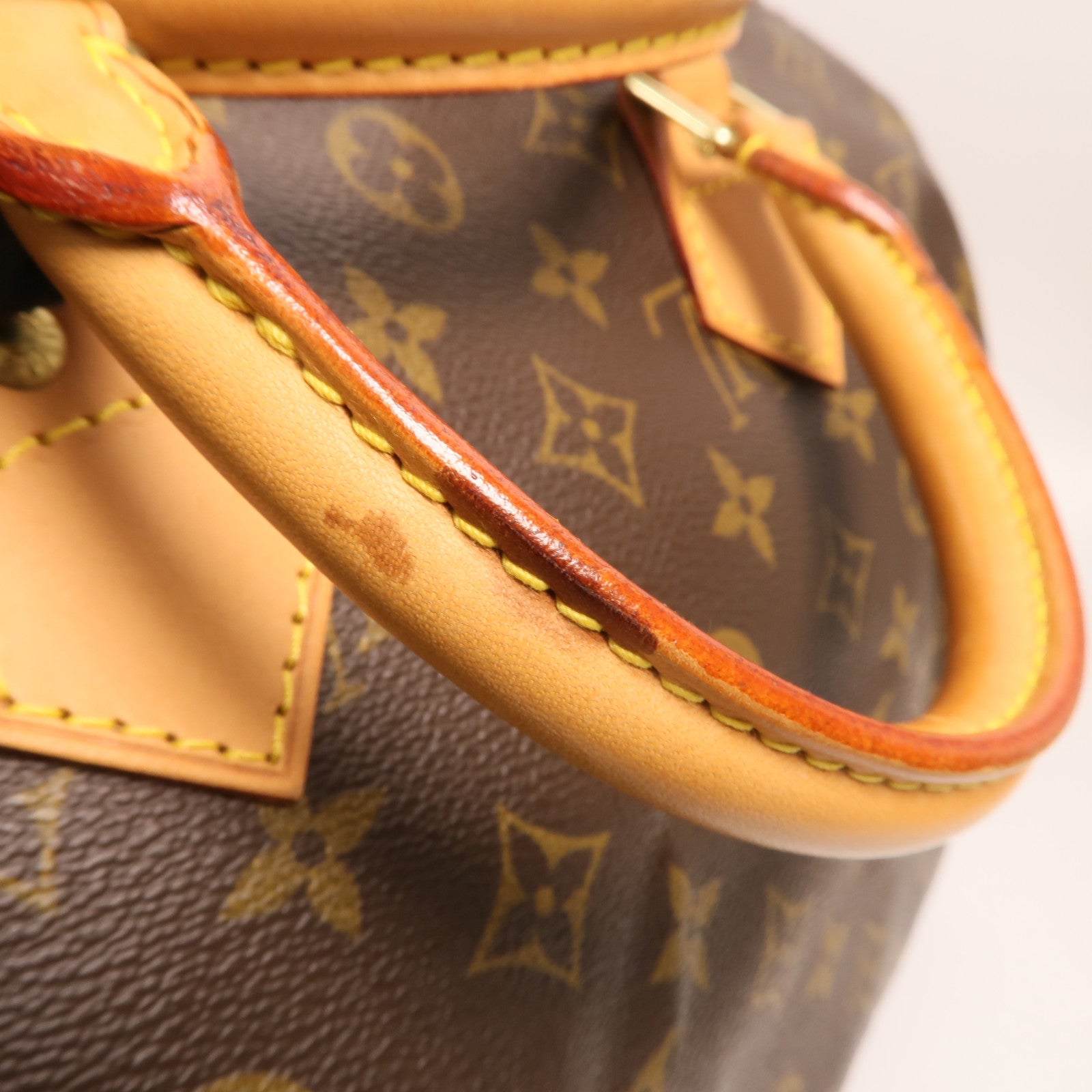 LOUIS VUITTON Monogram Speedy 30金扣手挽袋