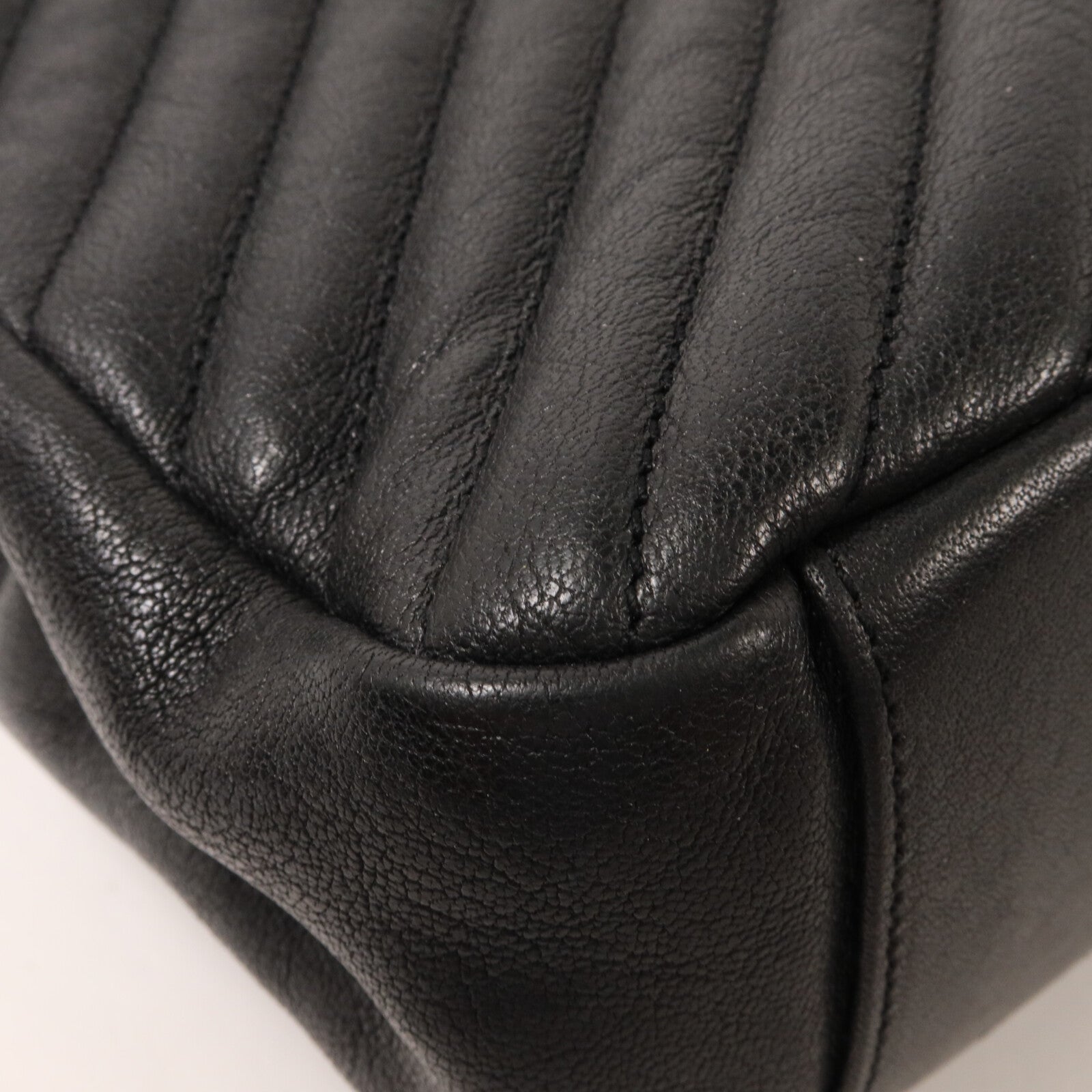 SAINT LAURENT 牛皮皮革College Large鏈帶手挽肩背兩用袋