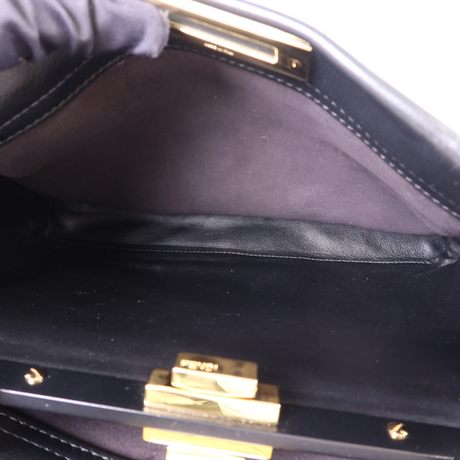 FENDI 牛皮皮革Peekaboo金扣手挽肩背兩用袋