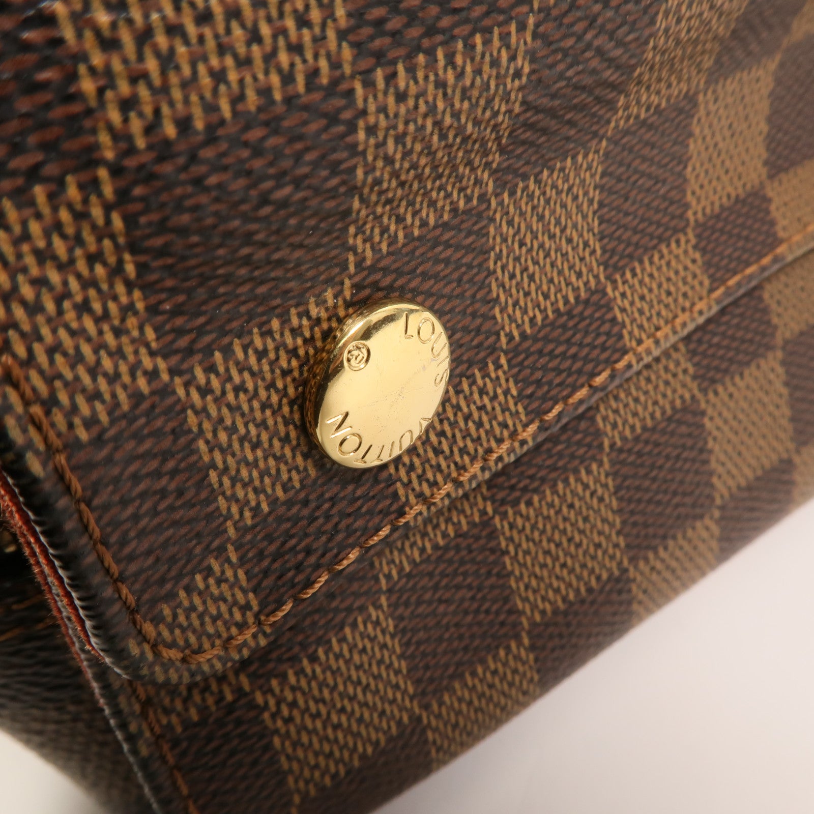 LOUIS VUITTON Damier Naviglio金扣肩背袋