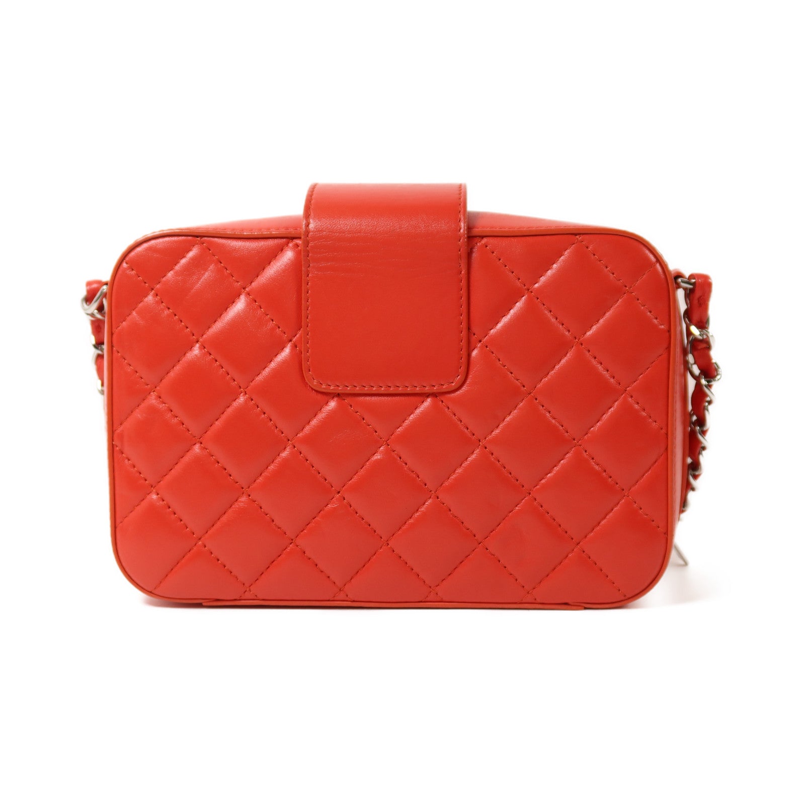 CHANEL 【激減優惠】羊皮皮革Chain Shoulder銀扣鏈帶肩背袋