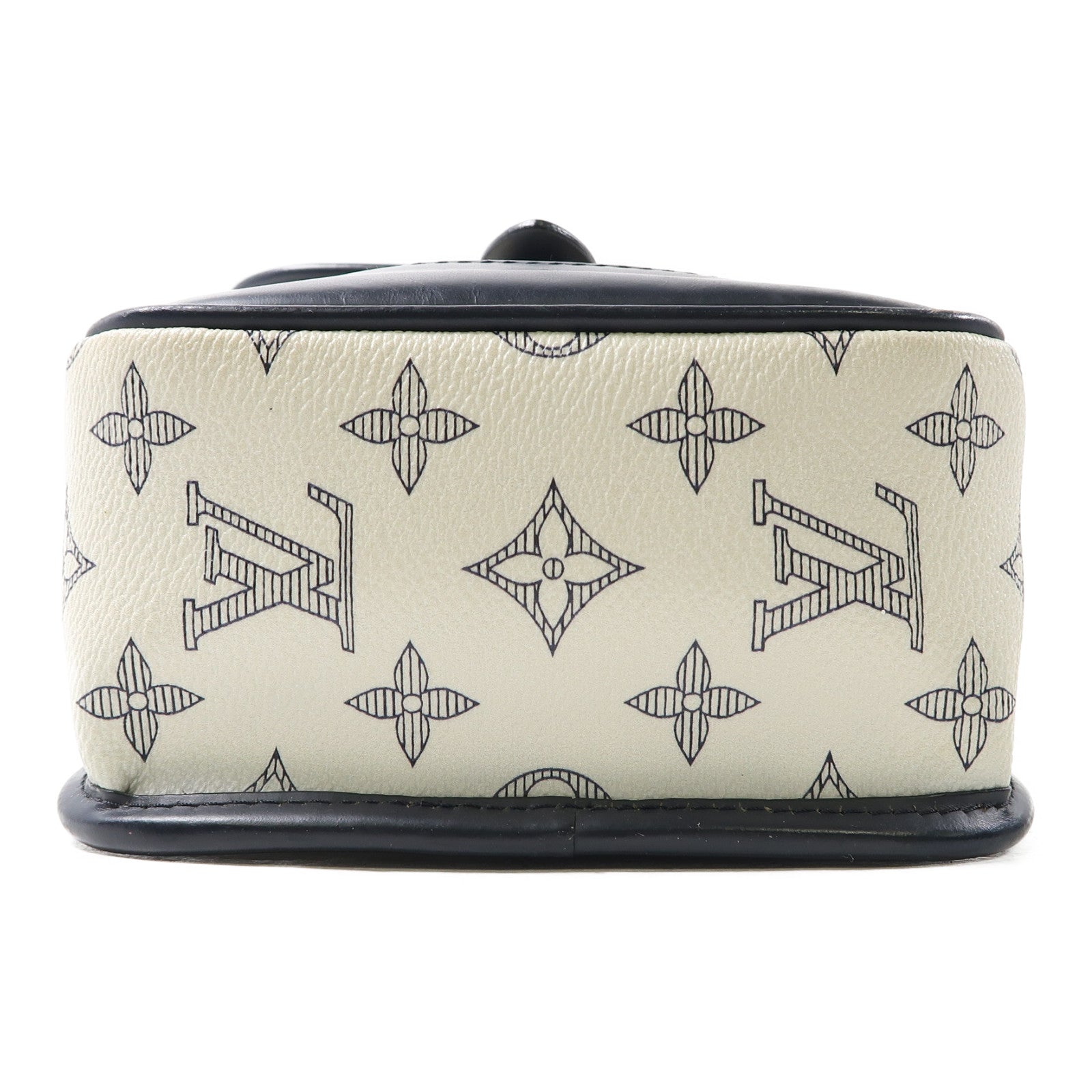 LOUIS VUITTON 【激減優惠】Monogram Savane Messenger BB銀扣手拿包黑色