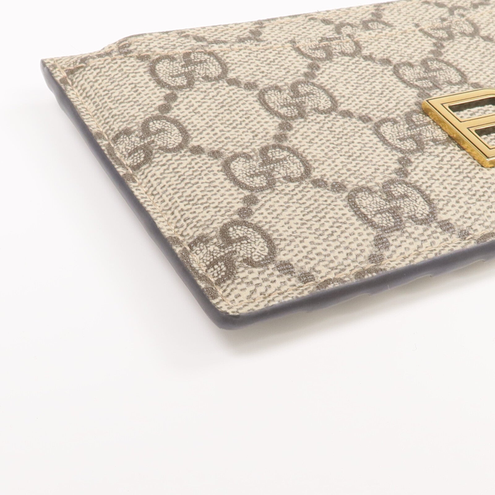 GUCCI 塗層帆布Gucci x Balenciaga Card Case金扣卡片套