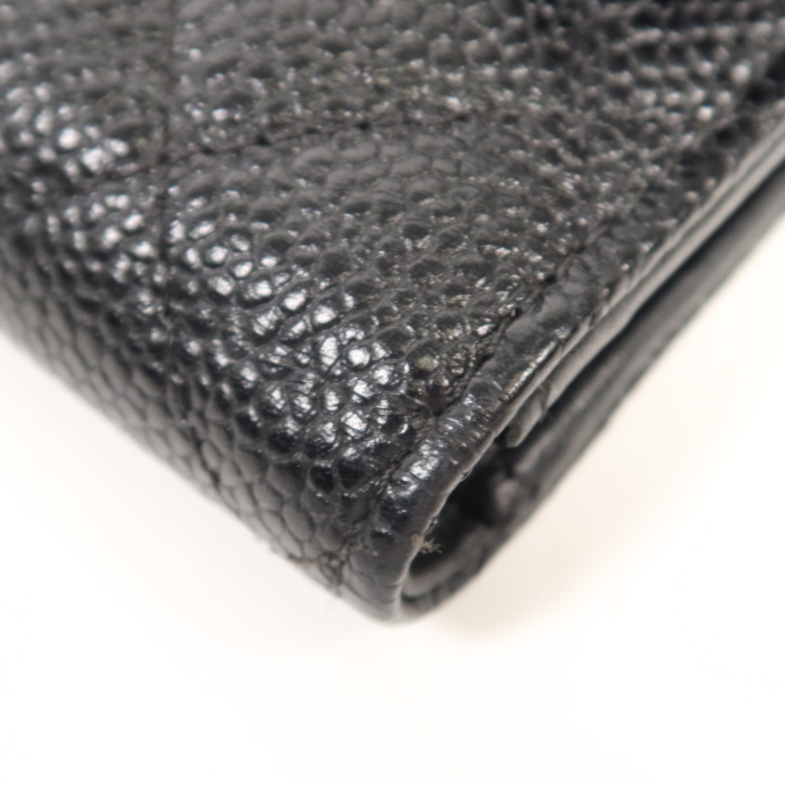 CHANEL 牛皮皮革Wallet金扣錢包
