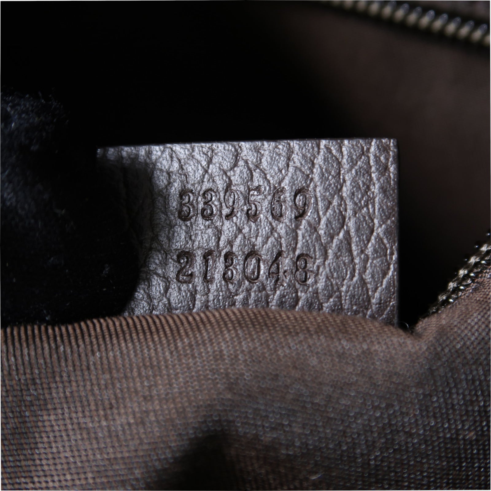 GUCCI 塗層帆布Shoulder Bag金扣肩背袋啡色