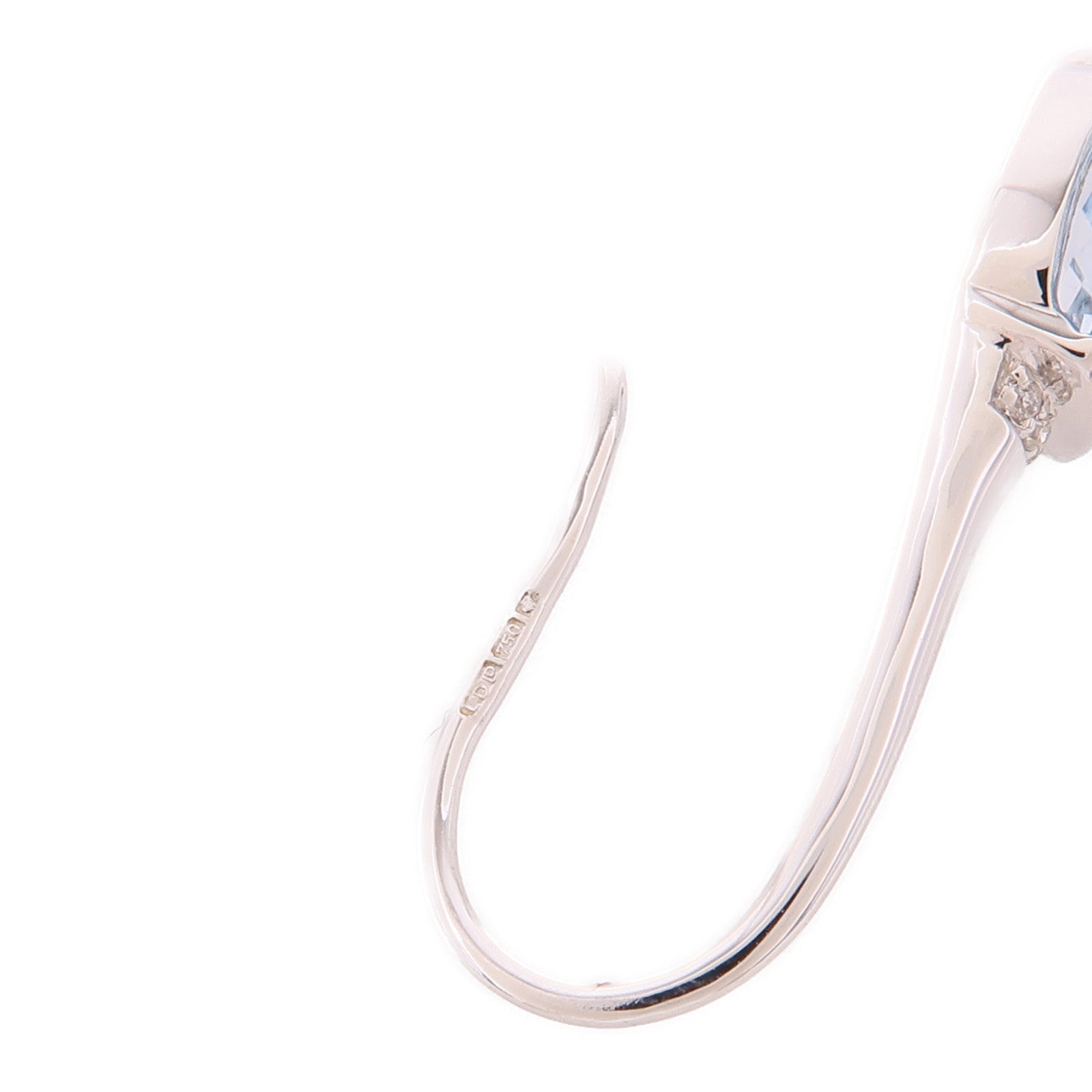 JEWELRY Aquamarine Earrings 18K White Gold